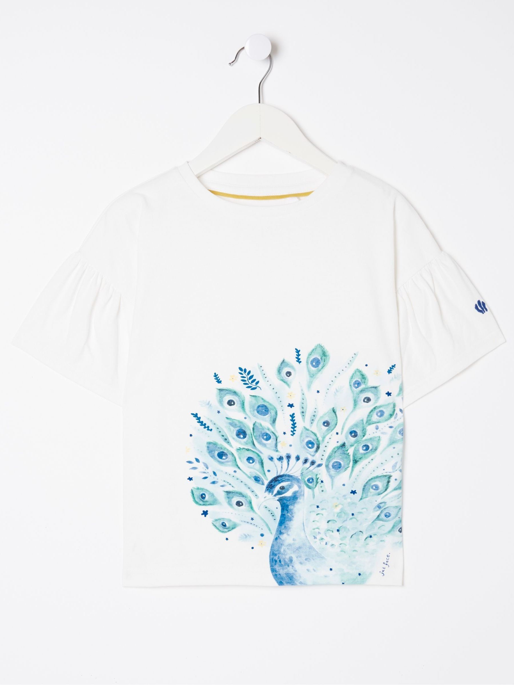 White Peacock Graphic T-Shirt - Image 4 of 5