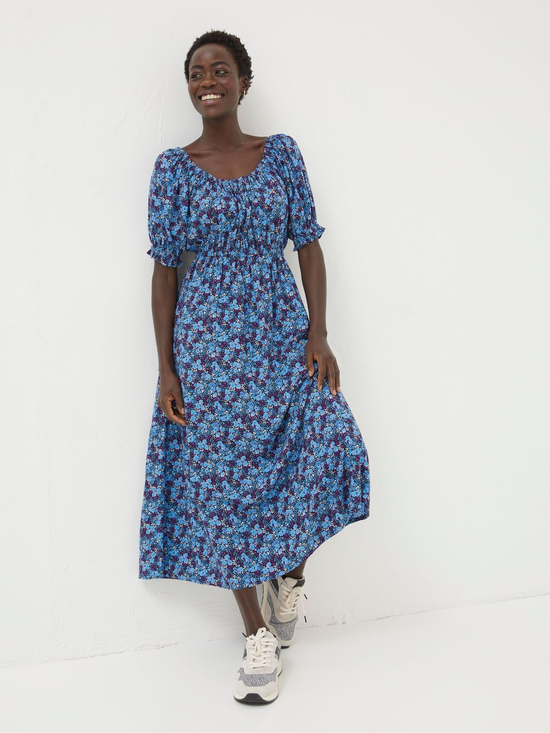 fatface purple dress Josephine Purple Slip Dress