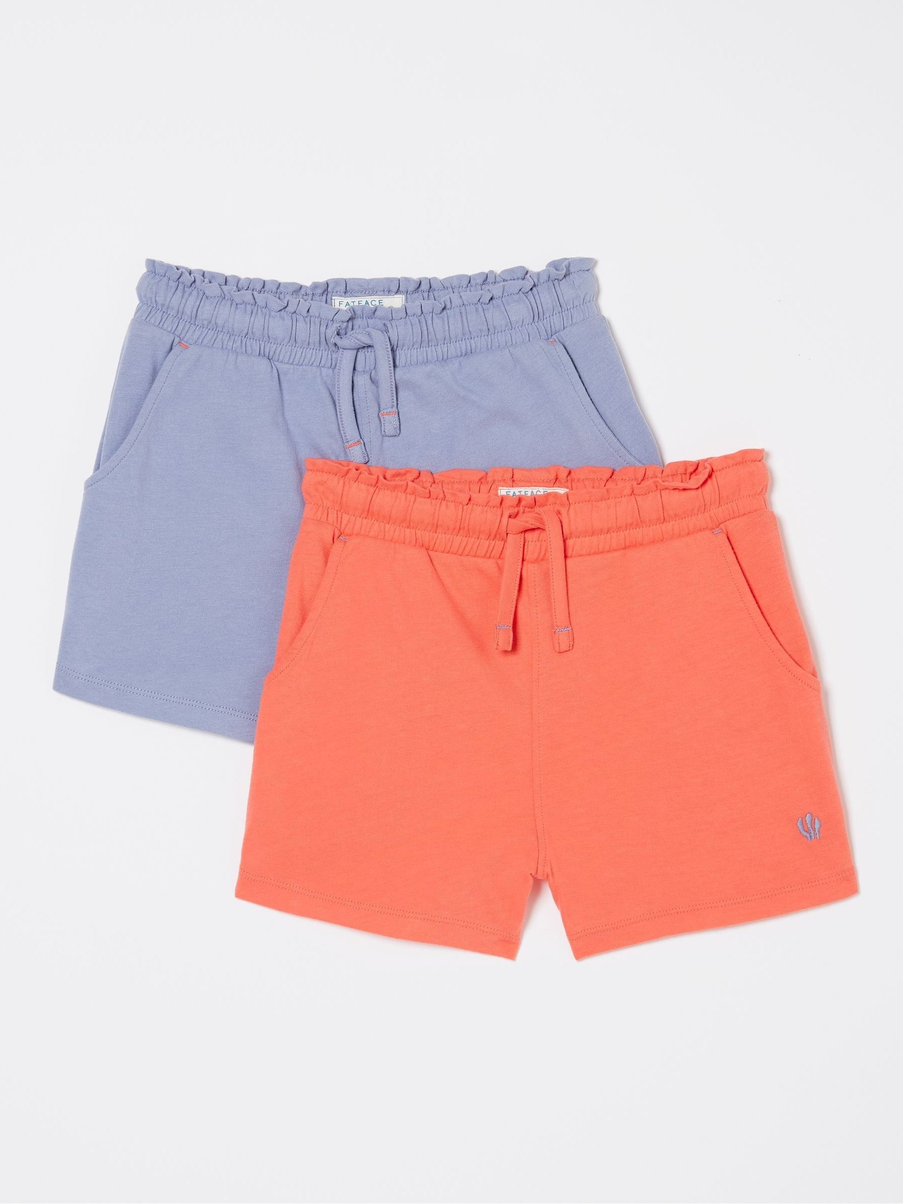 Orange/Blue Jersey Shorts 2 Pack - Image 1 of 5 Orange/Blue Jersey Shorts 2 Pack - Image 1 of 5