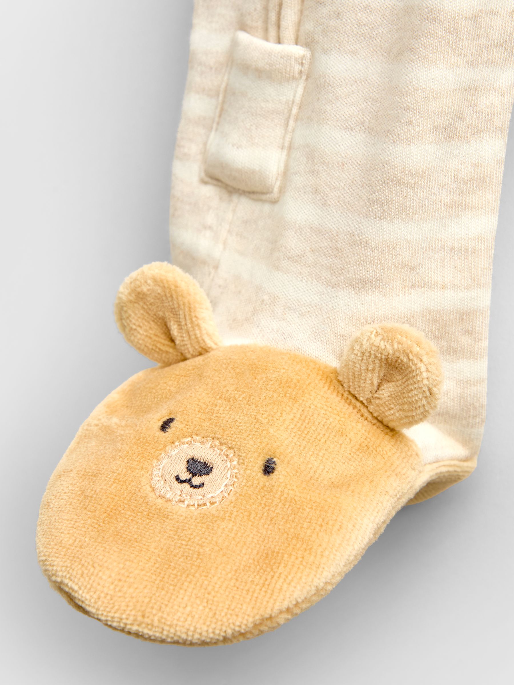 Natural Bear Family Appliqué Zip Sleepsuit - Image 3 of 6