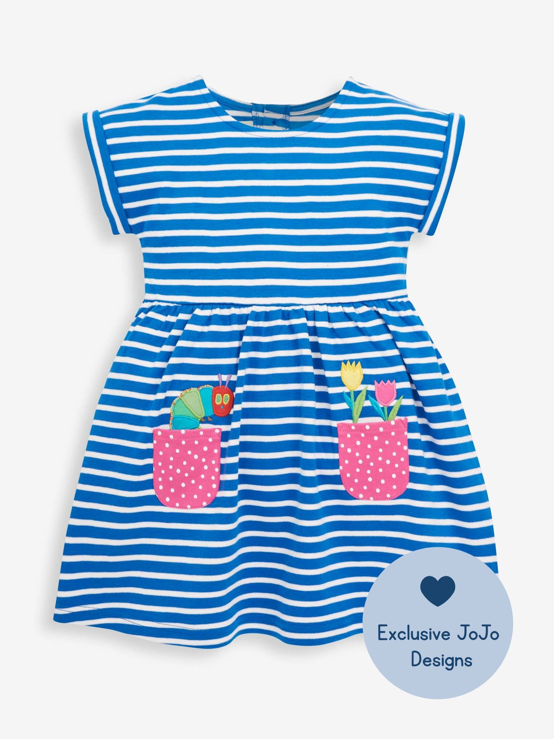 Cobalt Stripe The Very Hungry Caterpillar Dress - Image 1 of 4