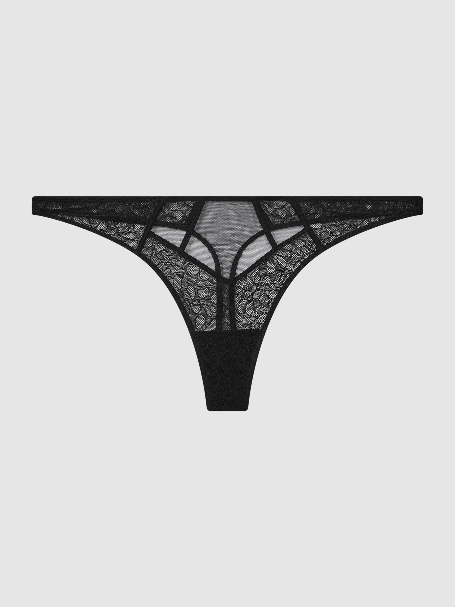 Underwear Lace Thong in Black - Image 2 of 5