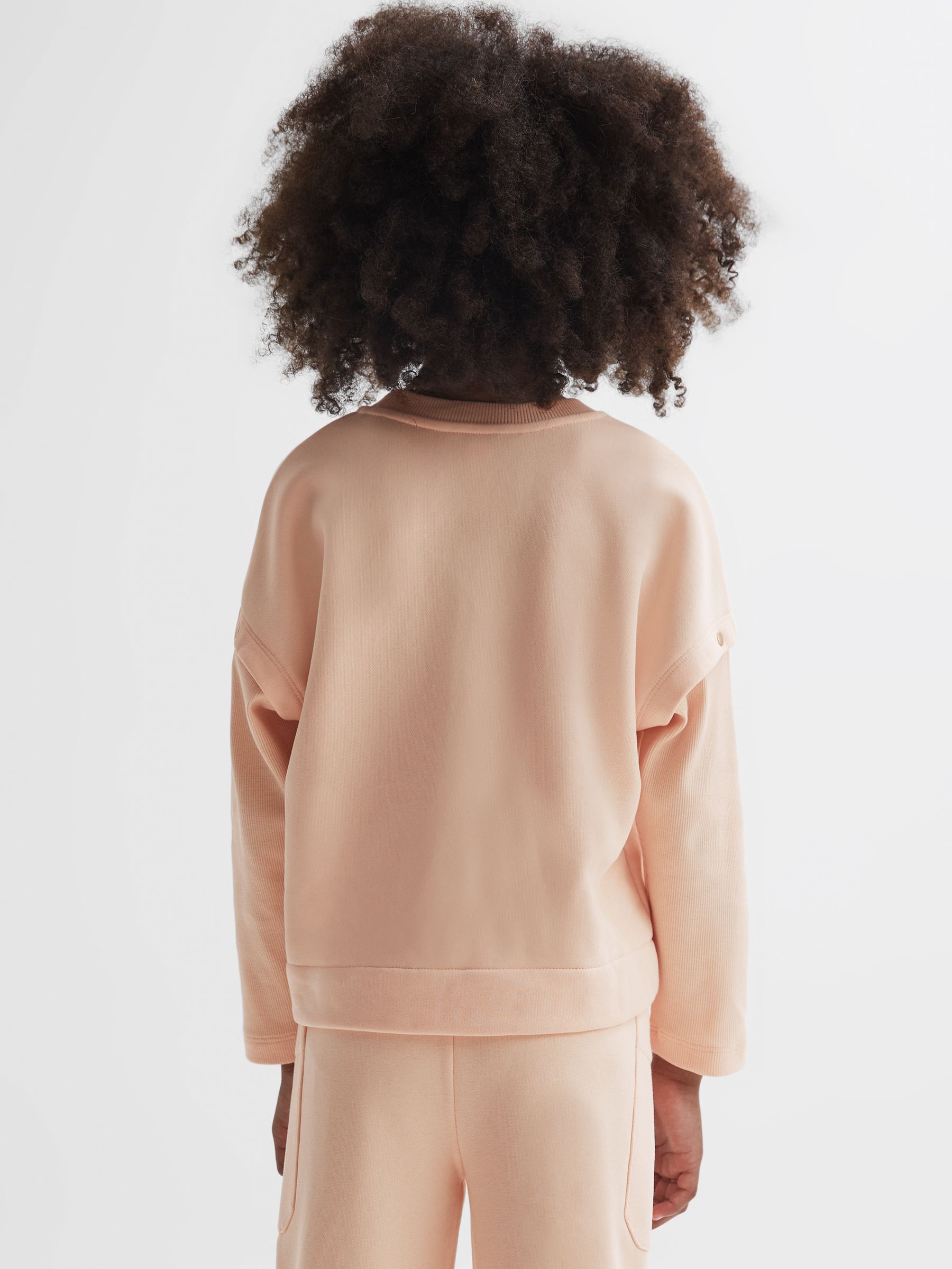 4-9 yrs Sequin Motif Jumper in Pink - Image 5 of 6