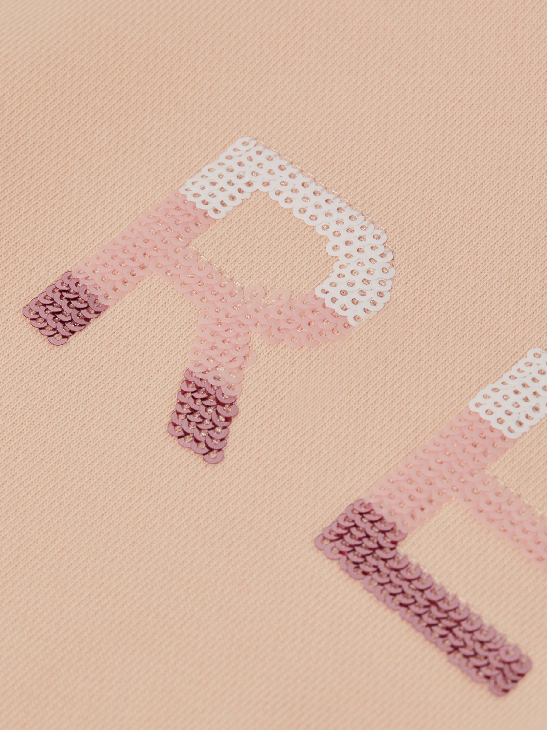 4-9 yrs Sequin Motif Jumper in Pink - Image 6 of 6