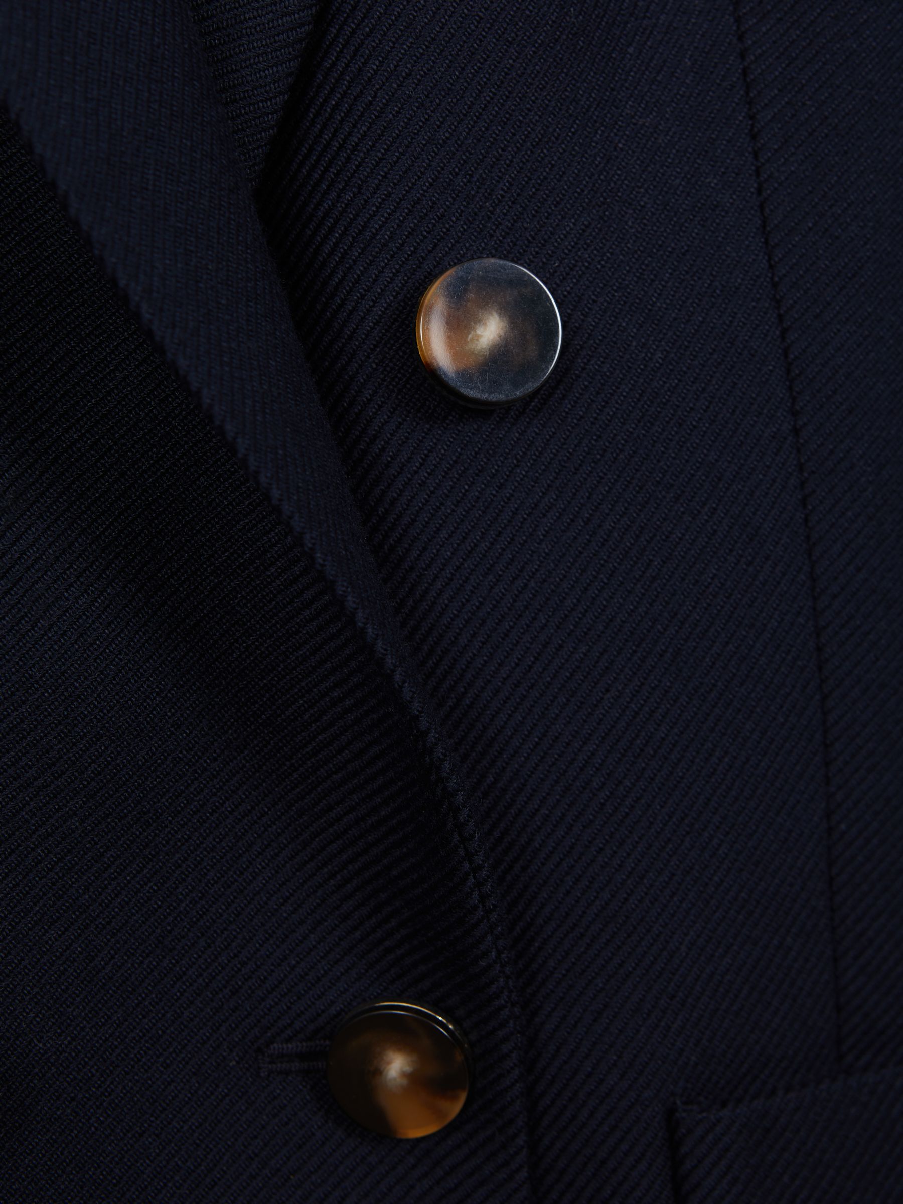 Larsson Navy Double Breasted Twill Blazer - Image 6 of 6