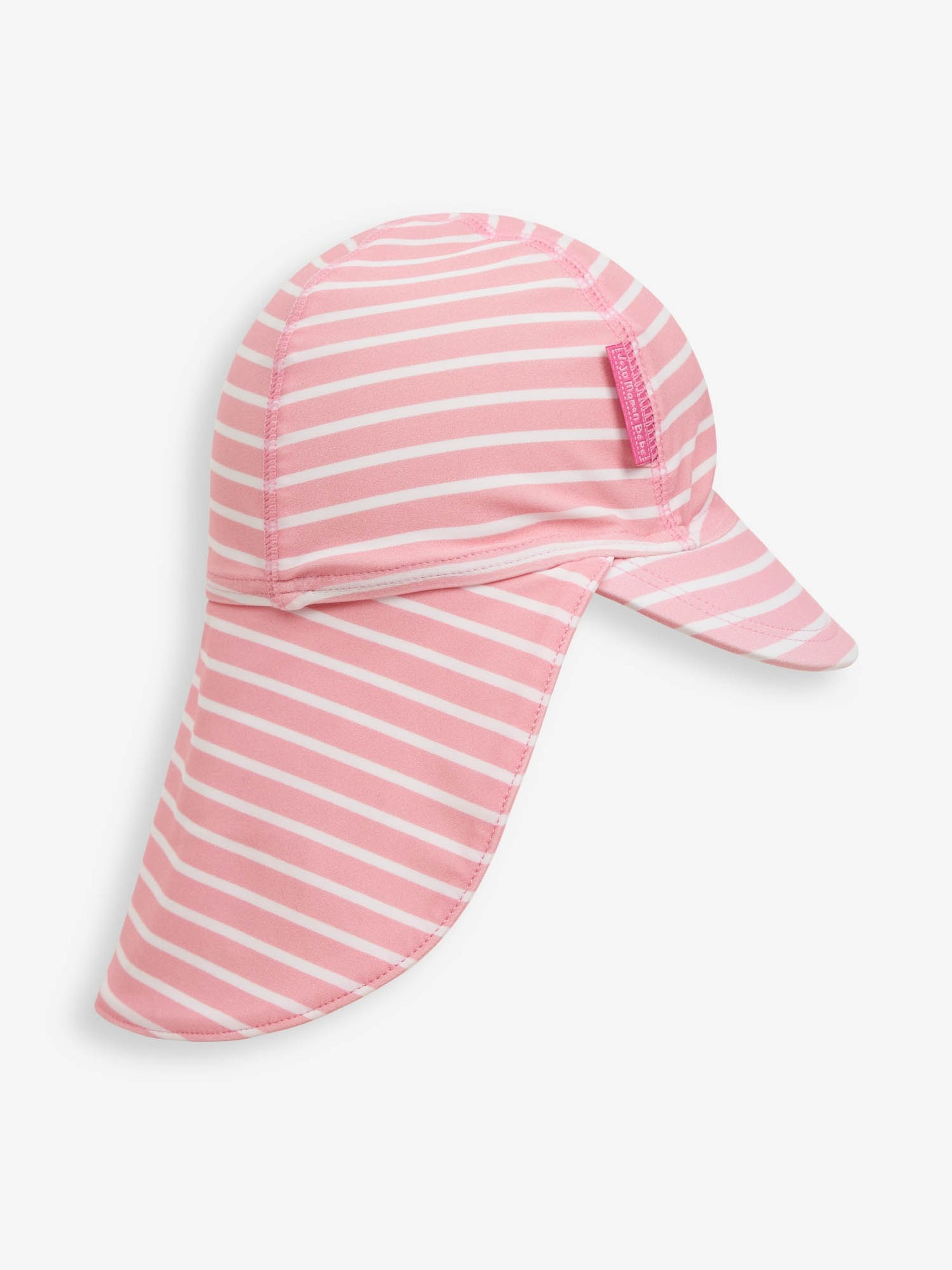Pink/White Stripe UPF 50 Sun Protection Hat - Image 2 of 4