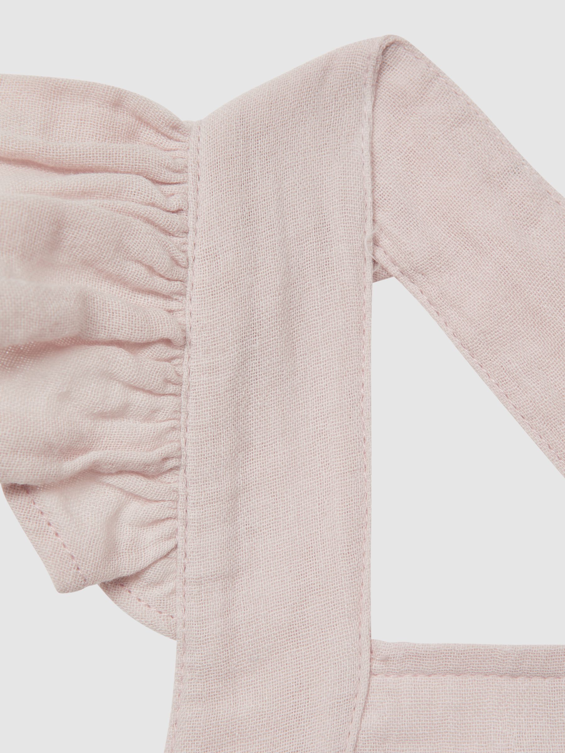 9-12 yrs Cotton Cross Back Dress in Pink - Image 6 of 6