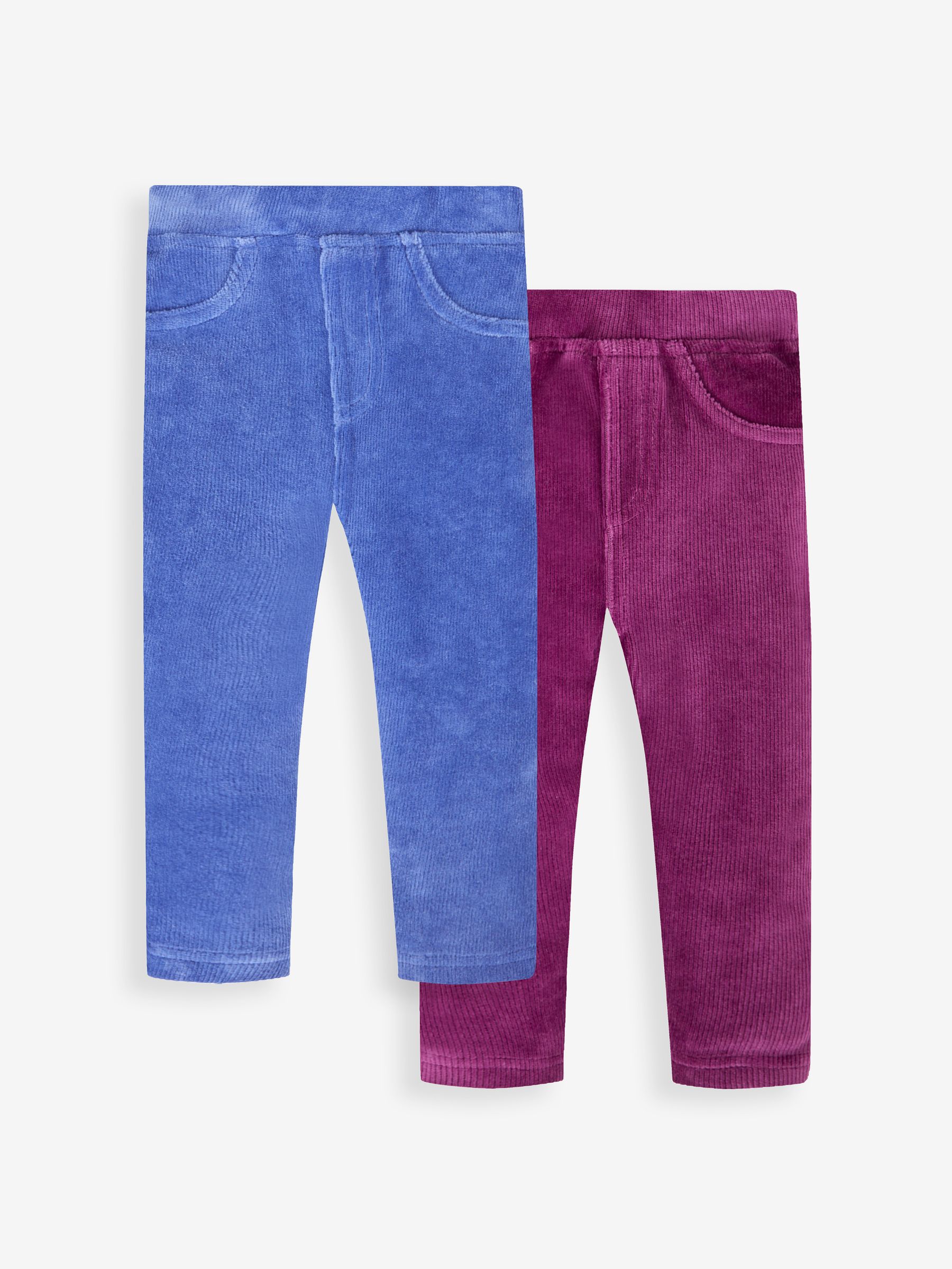 Mulberry Purple & Periwinkle Blue 2-Pack Jersey Cord Jeggings - Image 1 of 8