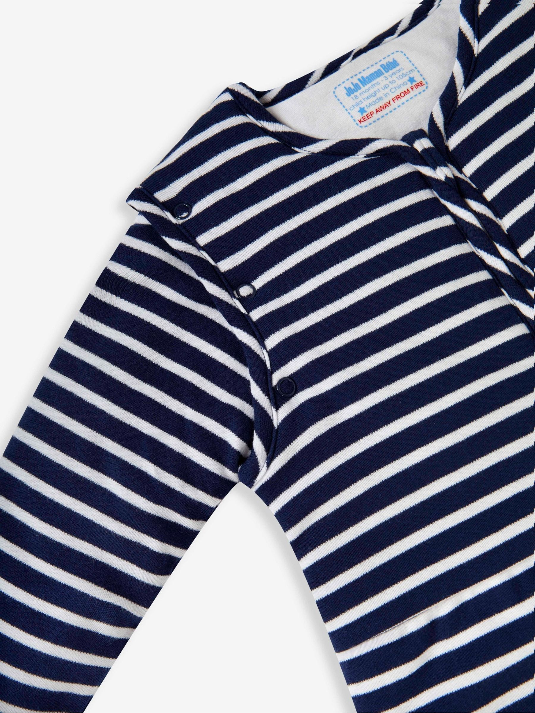 Navy Stripe 3.5 Tog Toddler Sleeping Bag - Image 2 of 4