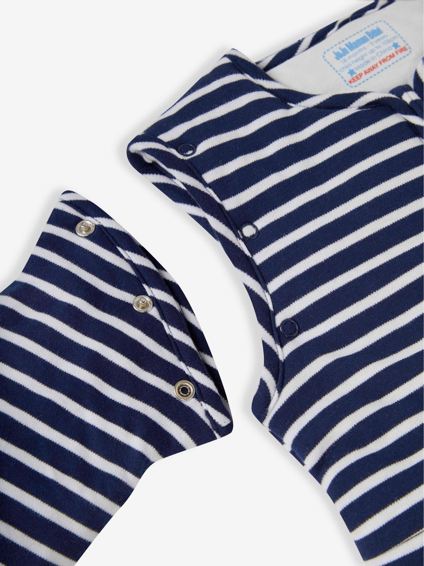 Navy Stripe 3.5 Tog Toddler Sleeping Bag - Image 3 of 4