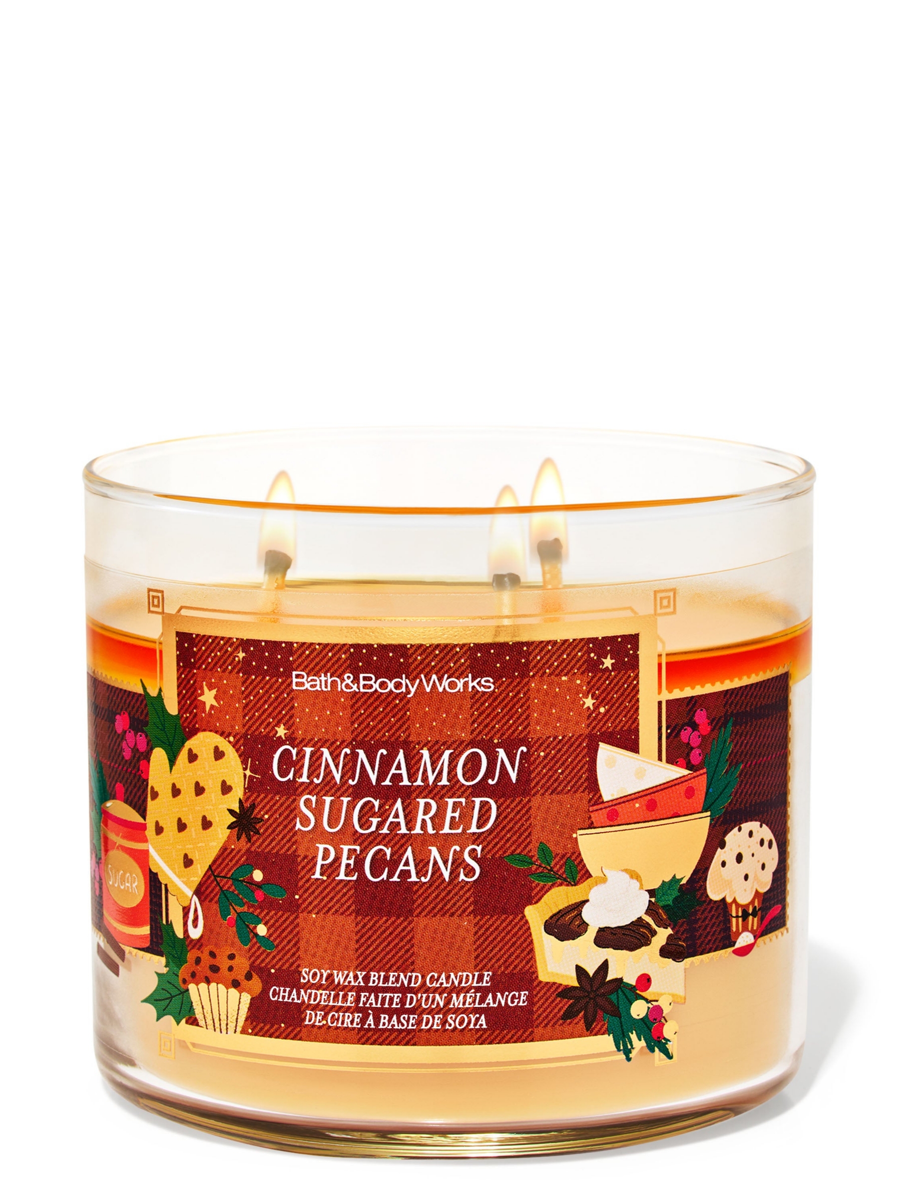 Cinnamon Sugared Pecans 3-Wick Candle 411g - Image 1 of 2