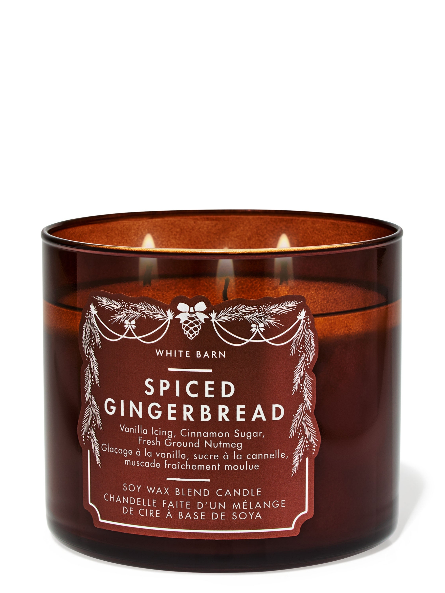 Spiced Gingerbread 3-Wick Candle 411g - Image 1 of 2 Spiced Gingerbread 3-Wick Candle 411g - Image 1 of 2