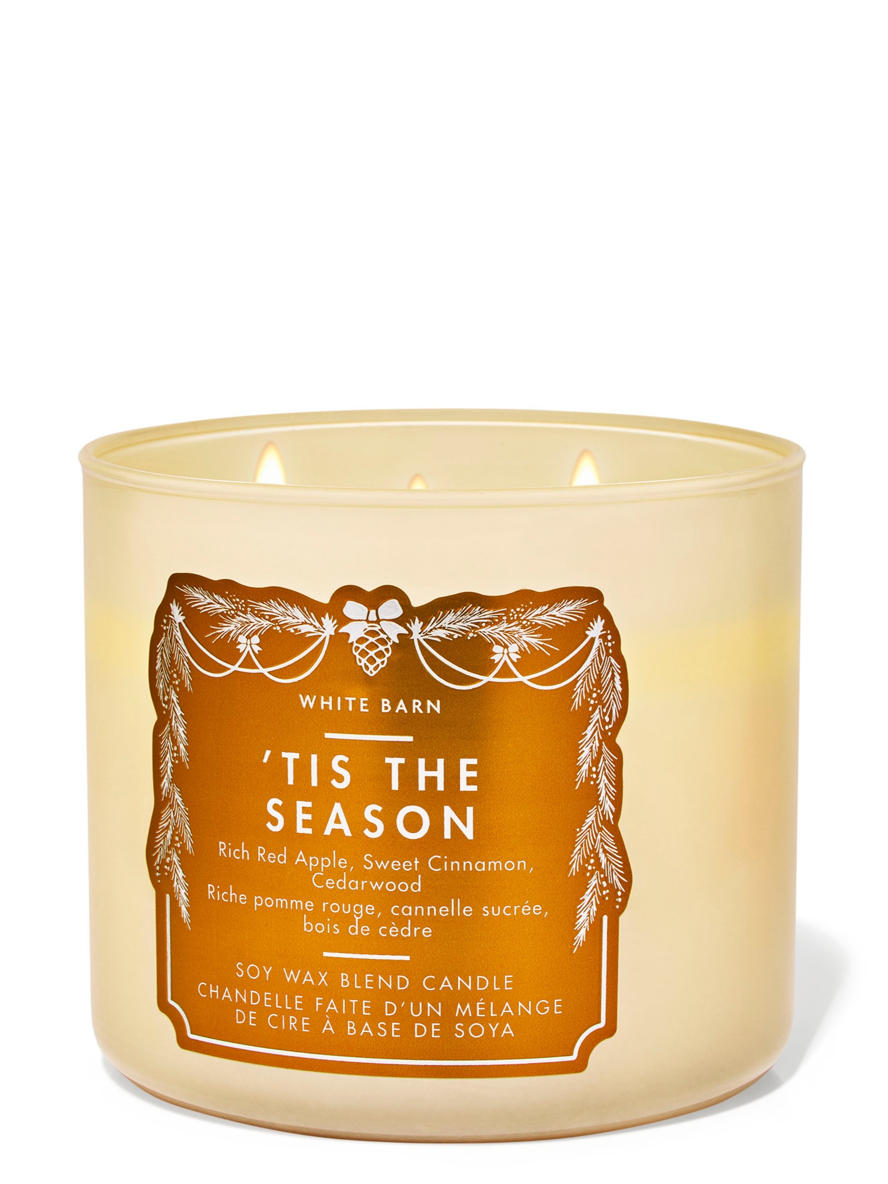 Tis The Season 3-Wick Candle 411g - Image 1 of 2