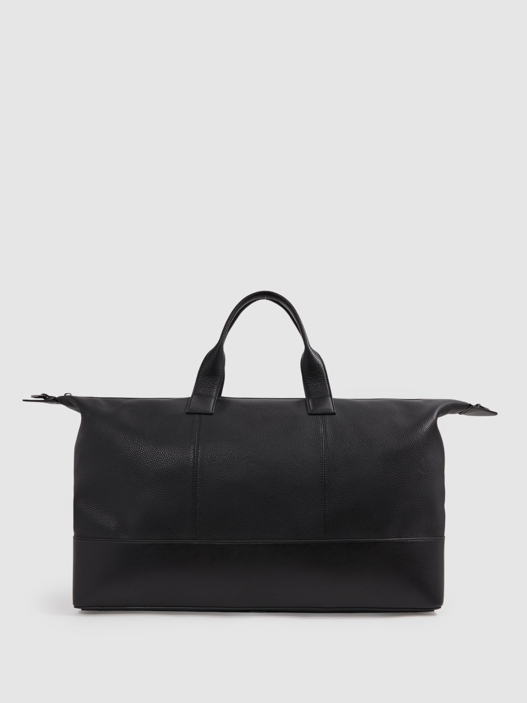 Leather Holdall in Black - Image 1 of 5 Leather Holdall in Black - Image 1 of 5