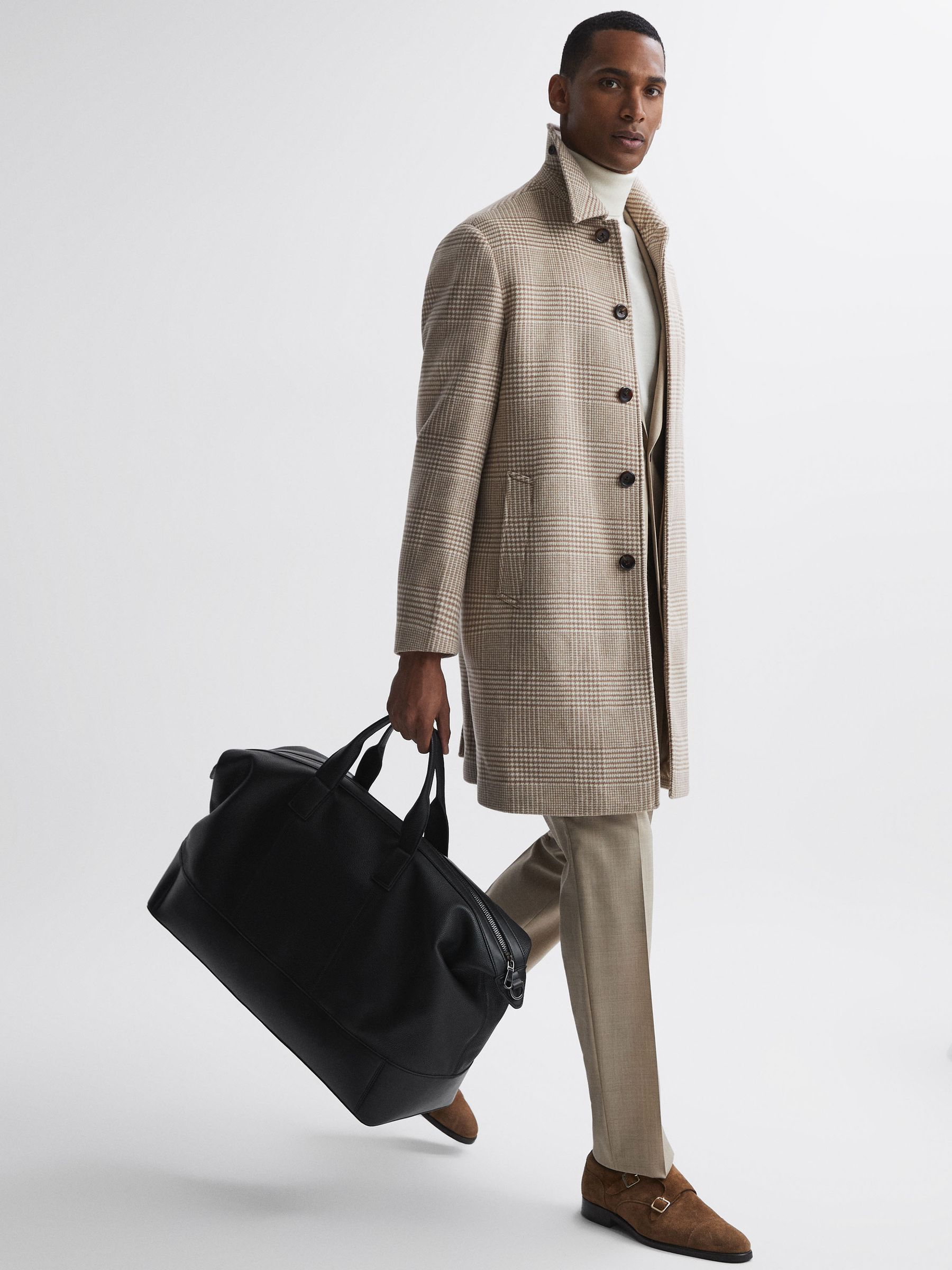 Leather Holdall in Black - Image 2 of 5