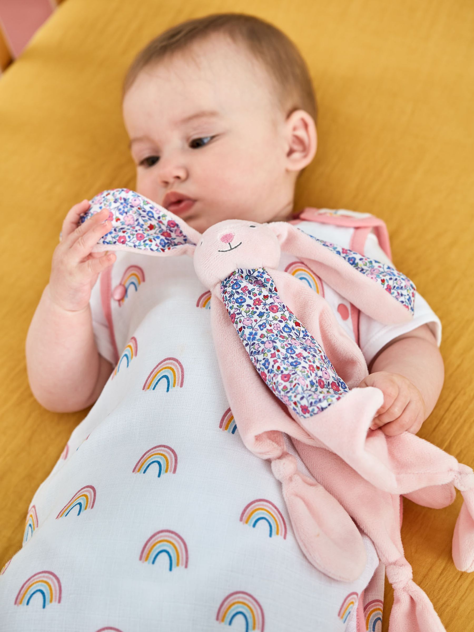 Personalised Ditsy Floral Bunny Comforter in Ditsy Floral Bunny - Image 3 of 3