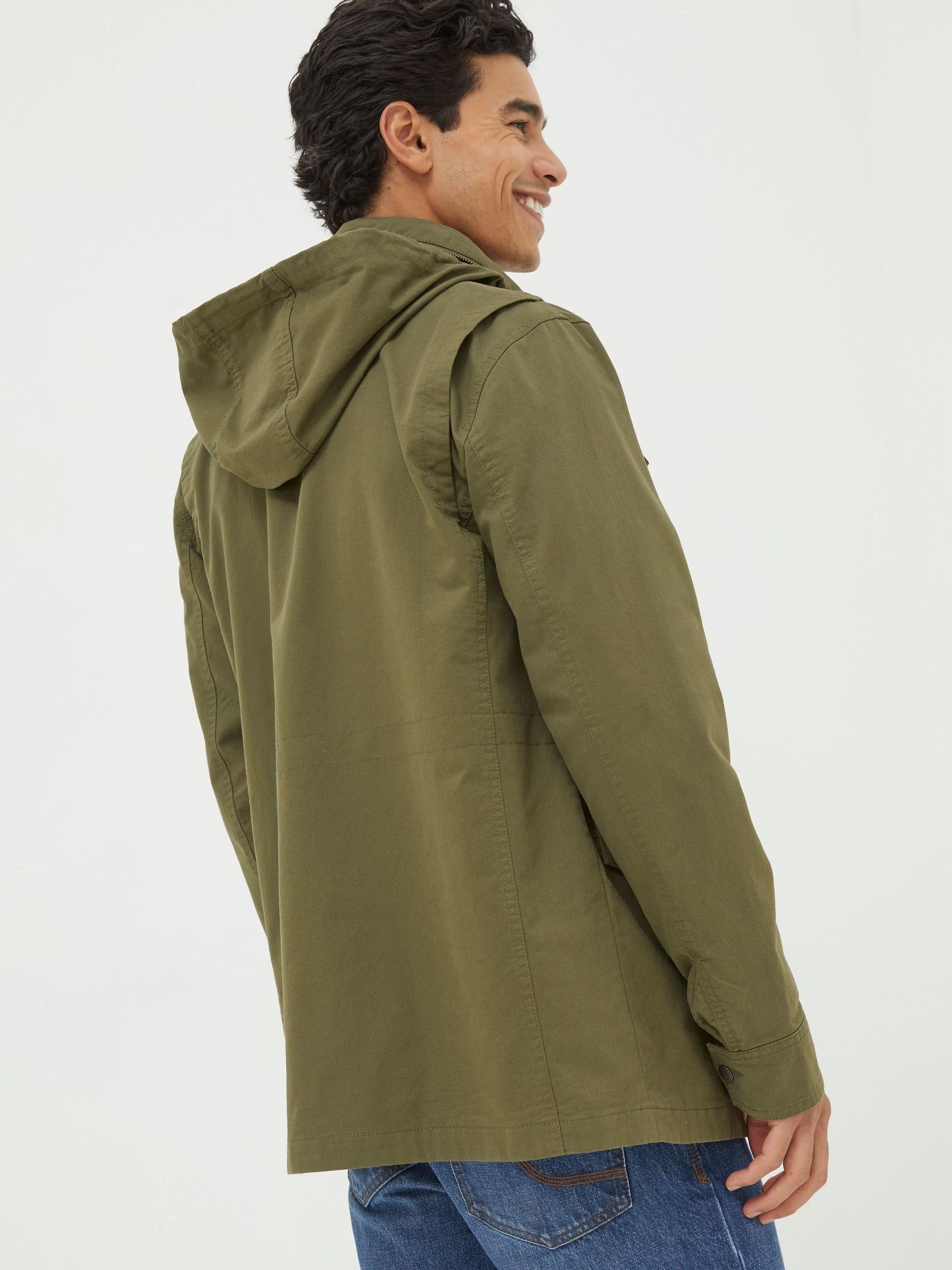 Calcot Green Cotton 4 Pocket Jacket - Image 2 of 5