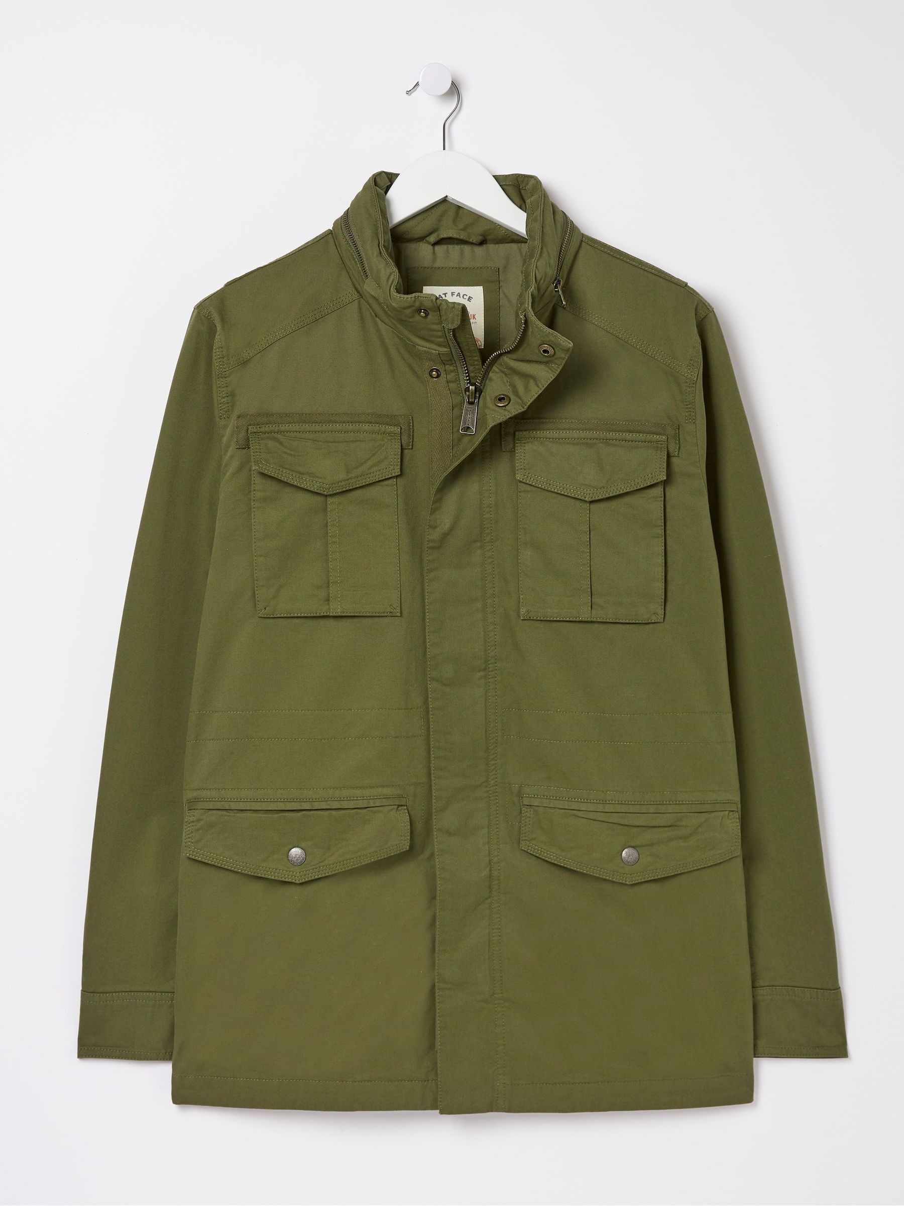 Calcot Green Cotton 4 Pocket Jacket - Image 5 of 5