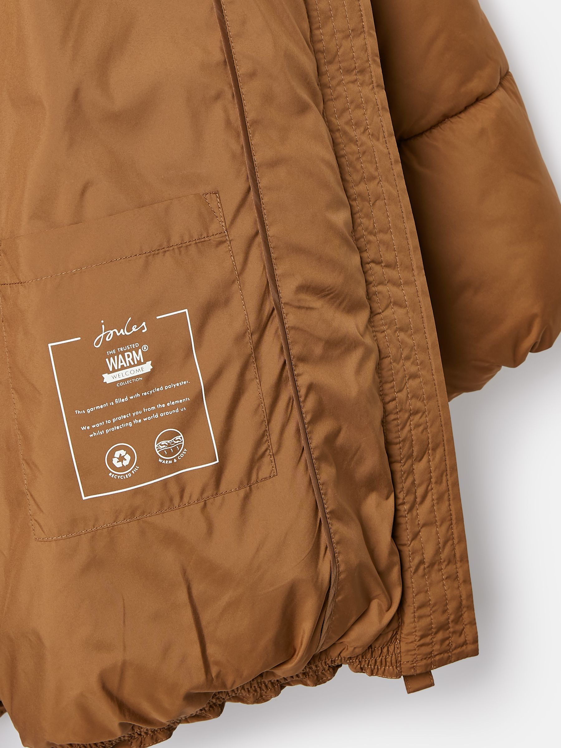 Holsworth Rust Brown Showerproof Padded Coat - Image 2 of 2