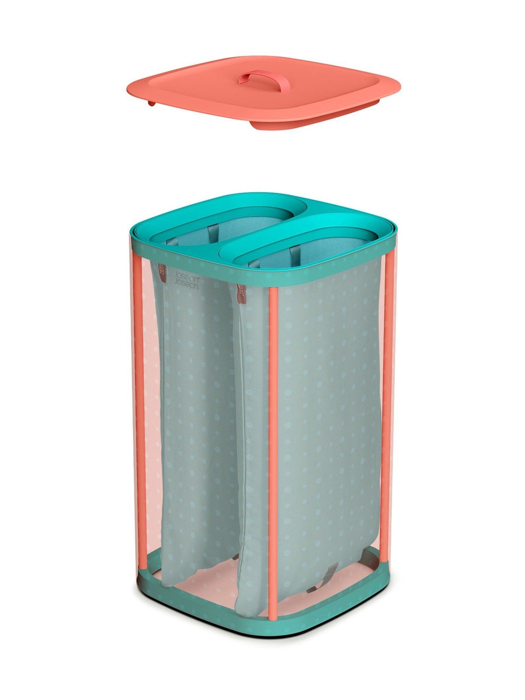 Joseph Joseph Orange Tota 60 Litre Laundry Separation Basket - Image 4 of 5