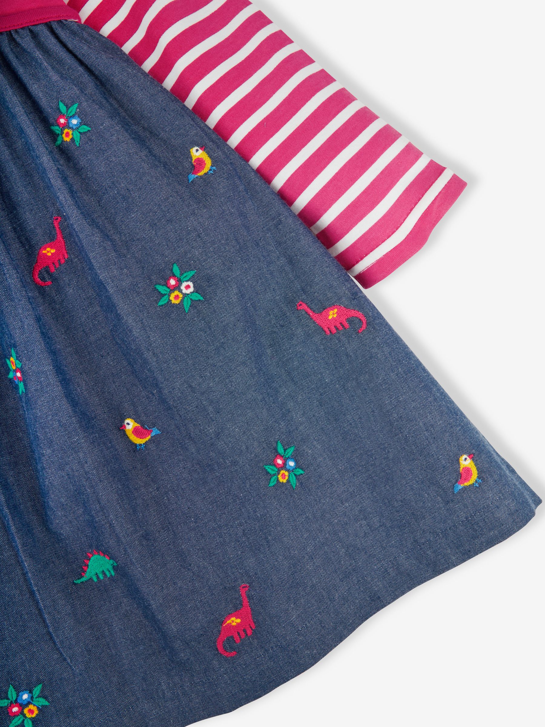 Chambray Dino & Bird Embroidered Mix & Match Dress - Image 3 of 3