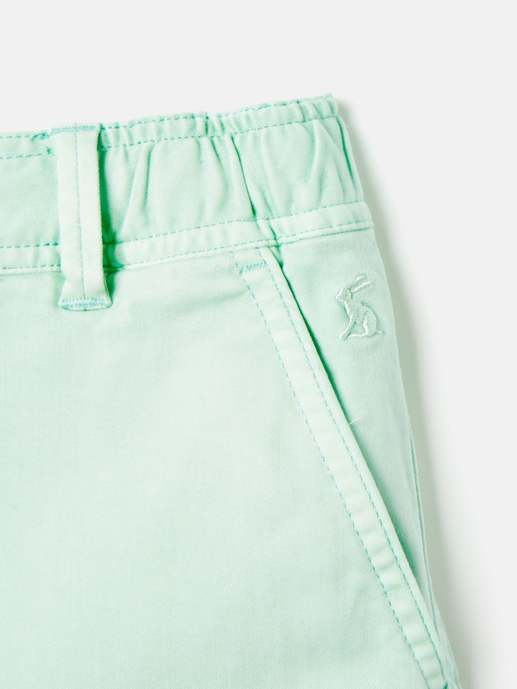 Girls' Shoreham Aqua Blue Chino Shorts - Image 3 of 5