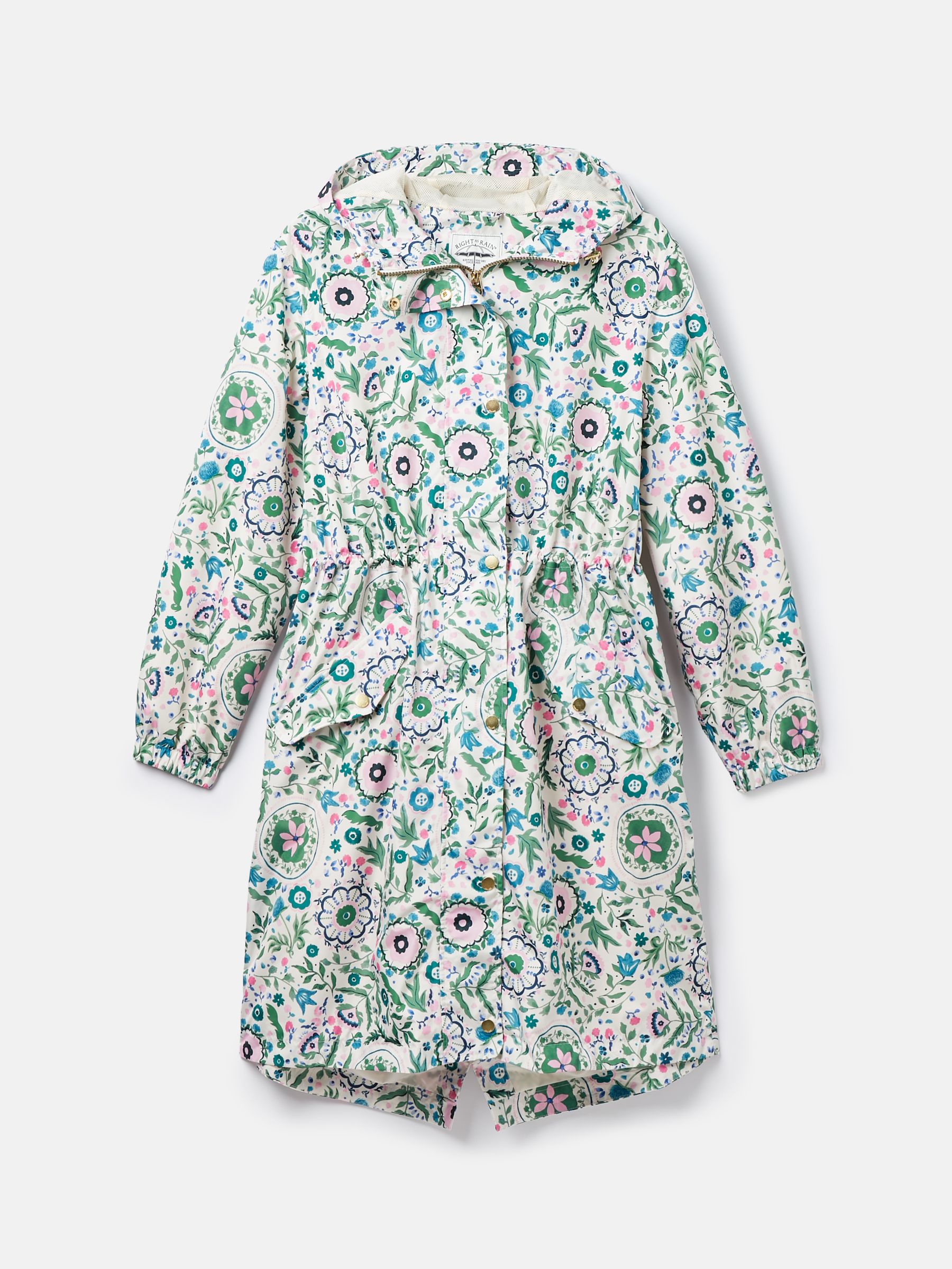 Holkham Floral Waterproof Packable Raincoat With Hood - Image 9 of 9