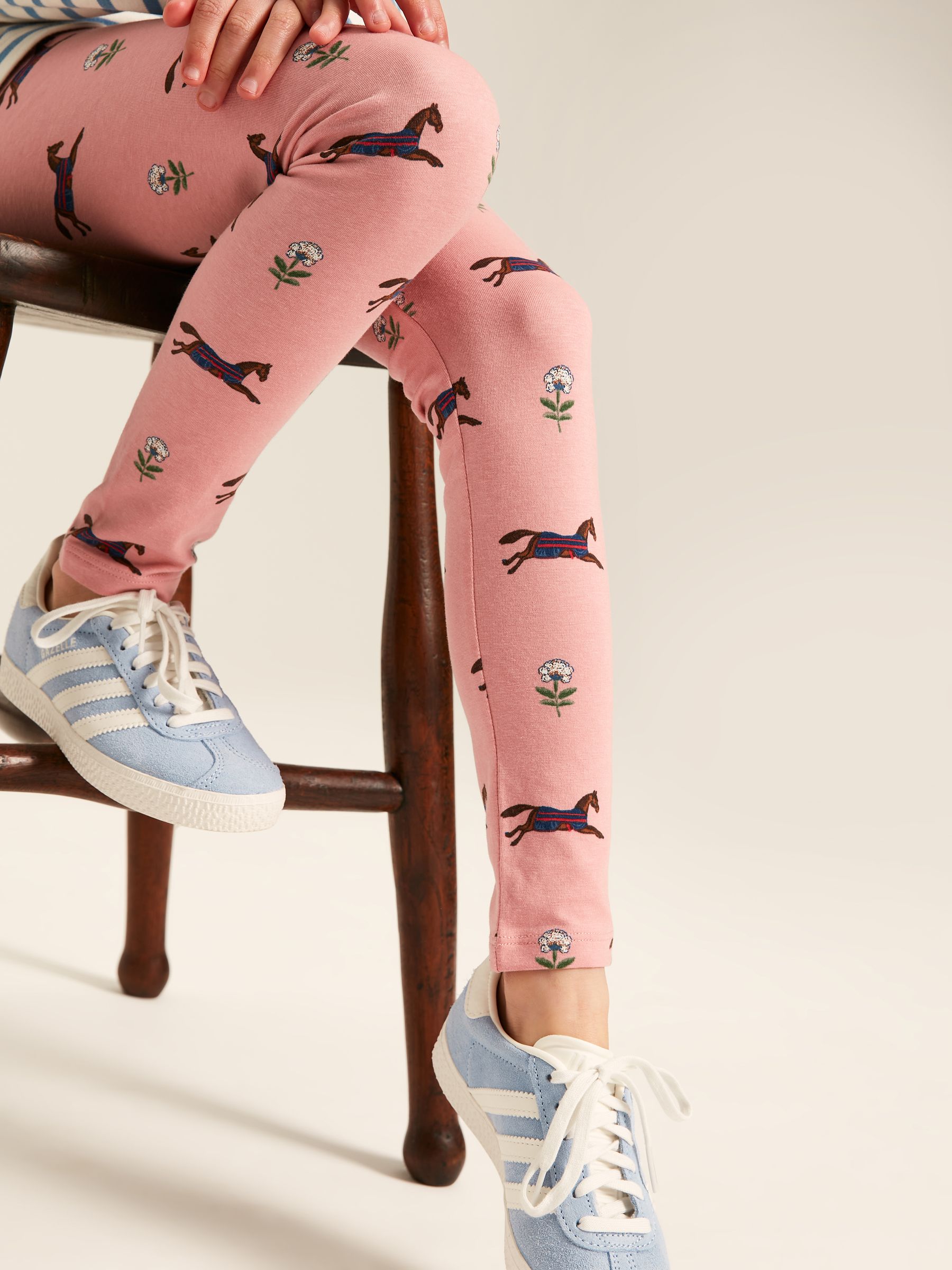 Dee Dee Pink Horse Print Leggings - Image 1 of 8