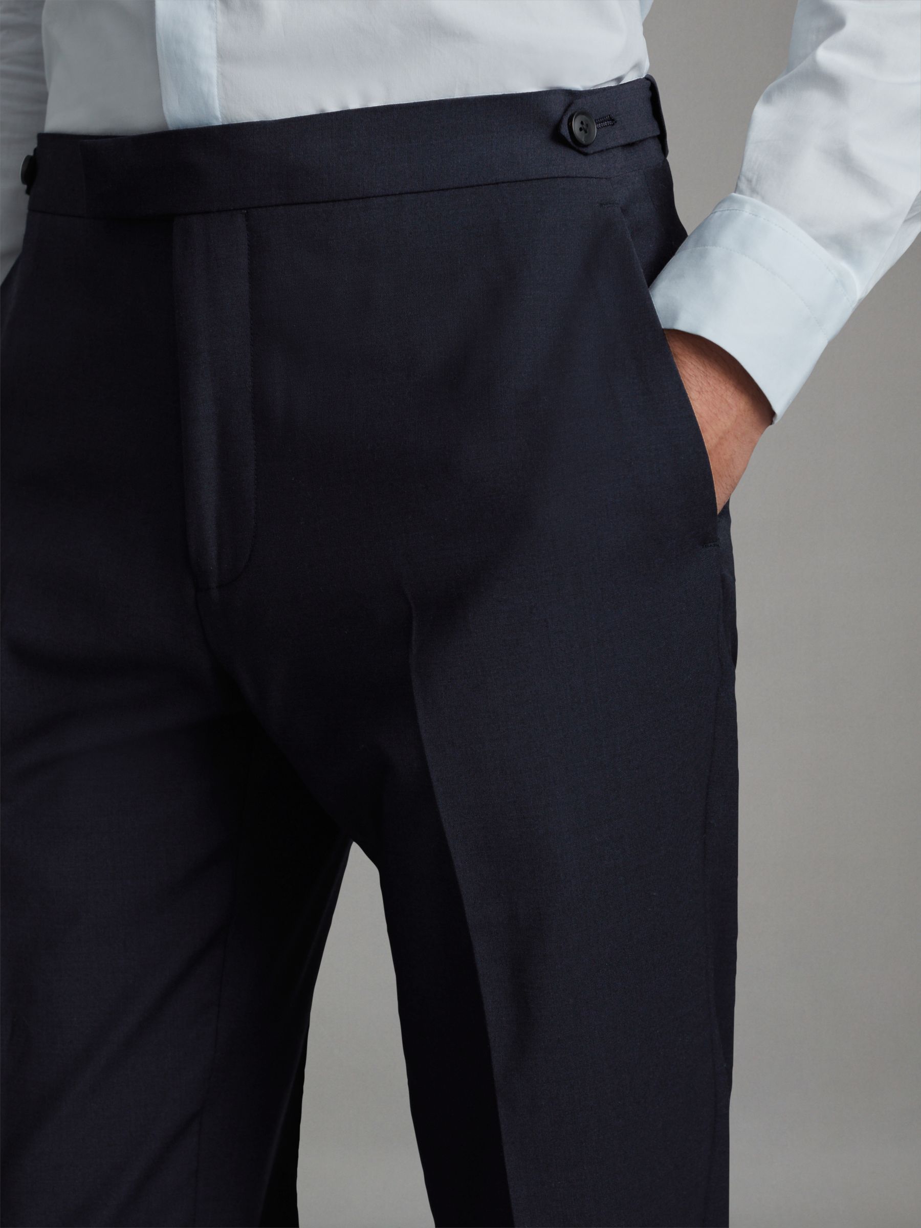 Slim-Fit Wool-Blend Suit Trousers in Navy - Image 4 of 7