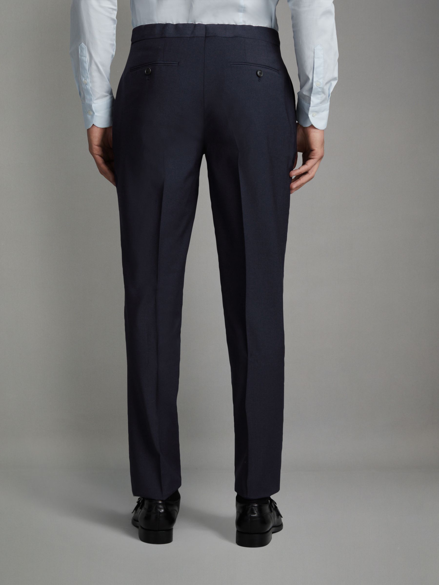 Slim-Fit Wool-Blend Suit Trousers in Navy - Image 5 of 7