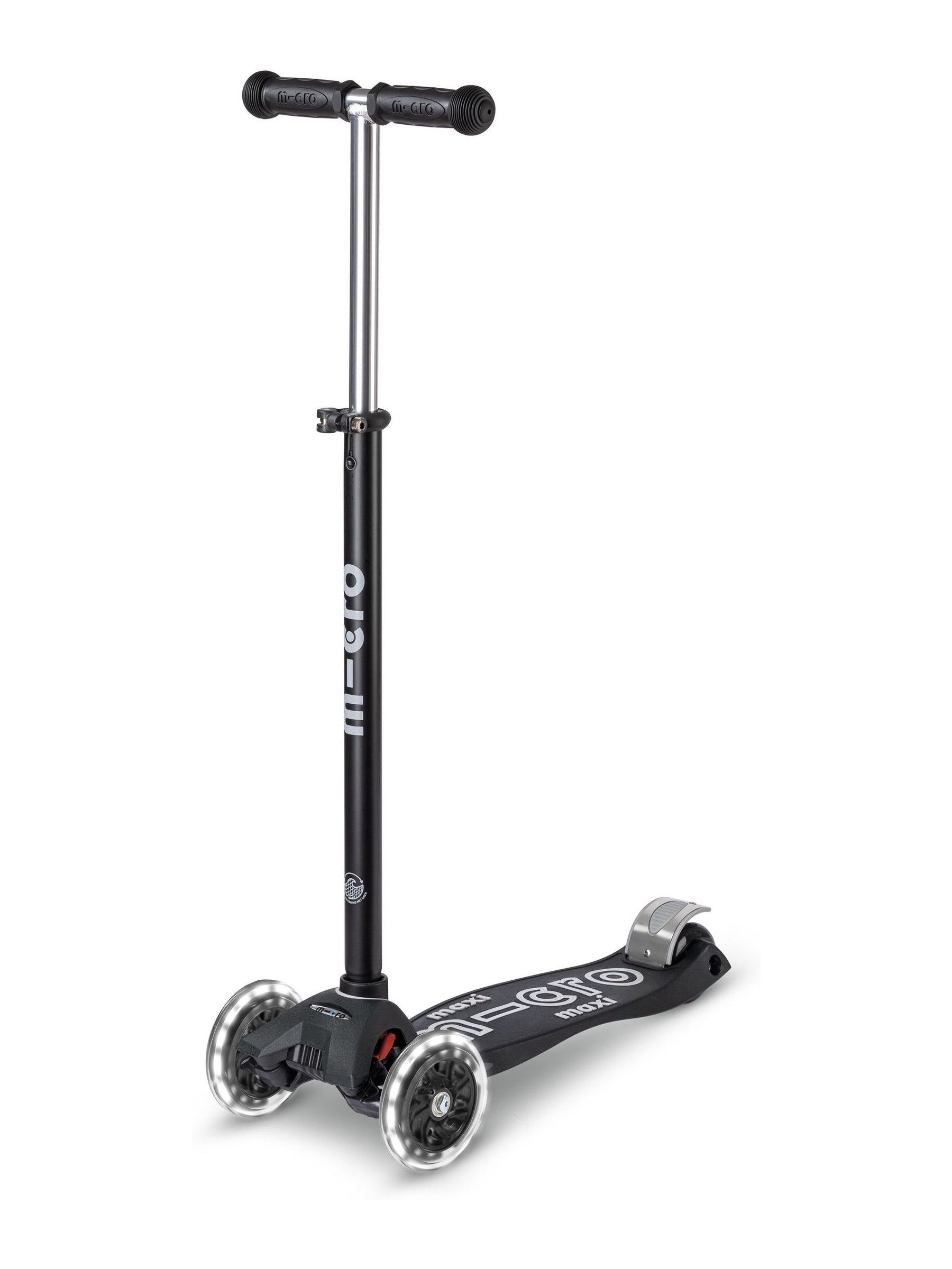 Micro Scooters Black Led Maxi Scooter - Image 1 of 10 Micro Scooters Black Led Maxi Scooter - Image 1 of 10