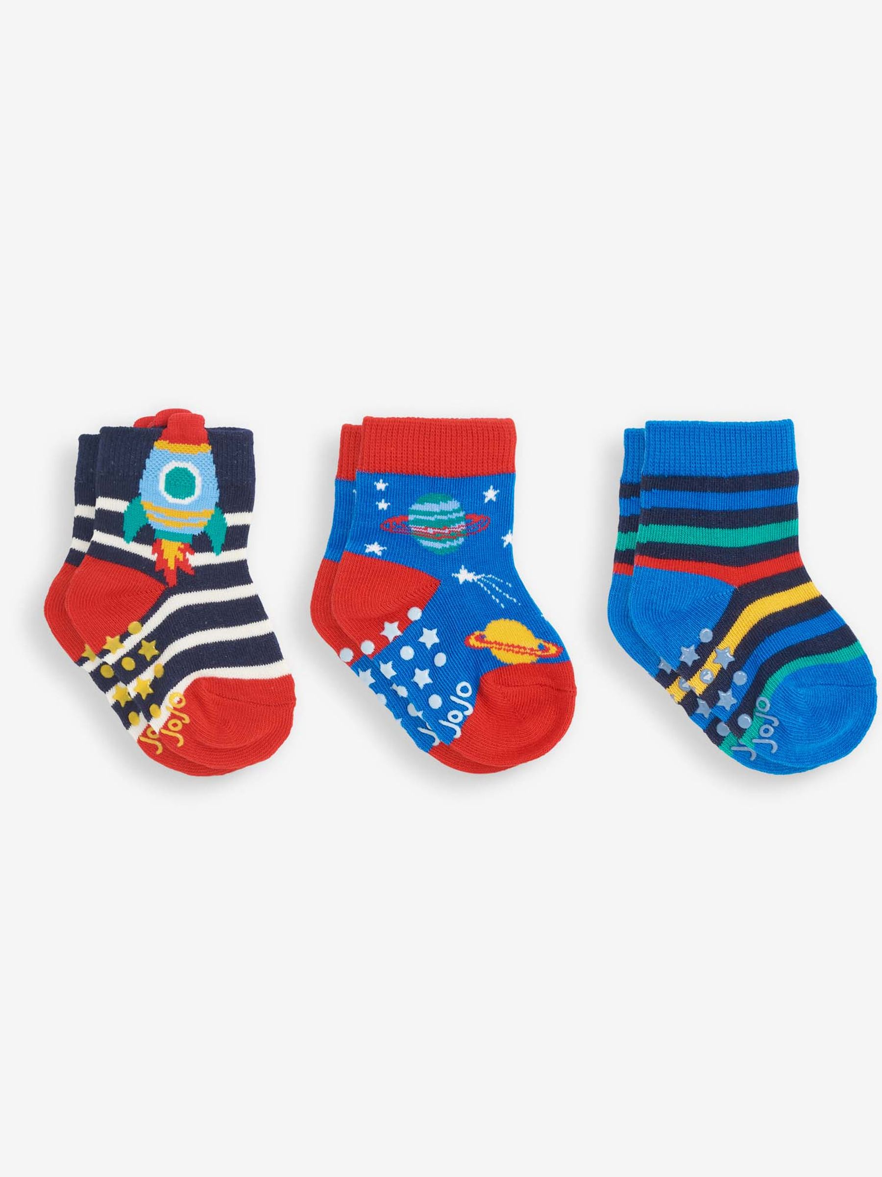 Multi 3-Pack Space Cotton Rich Socks - Image 1 of 1
