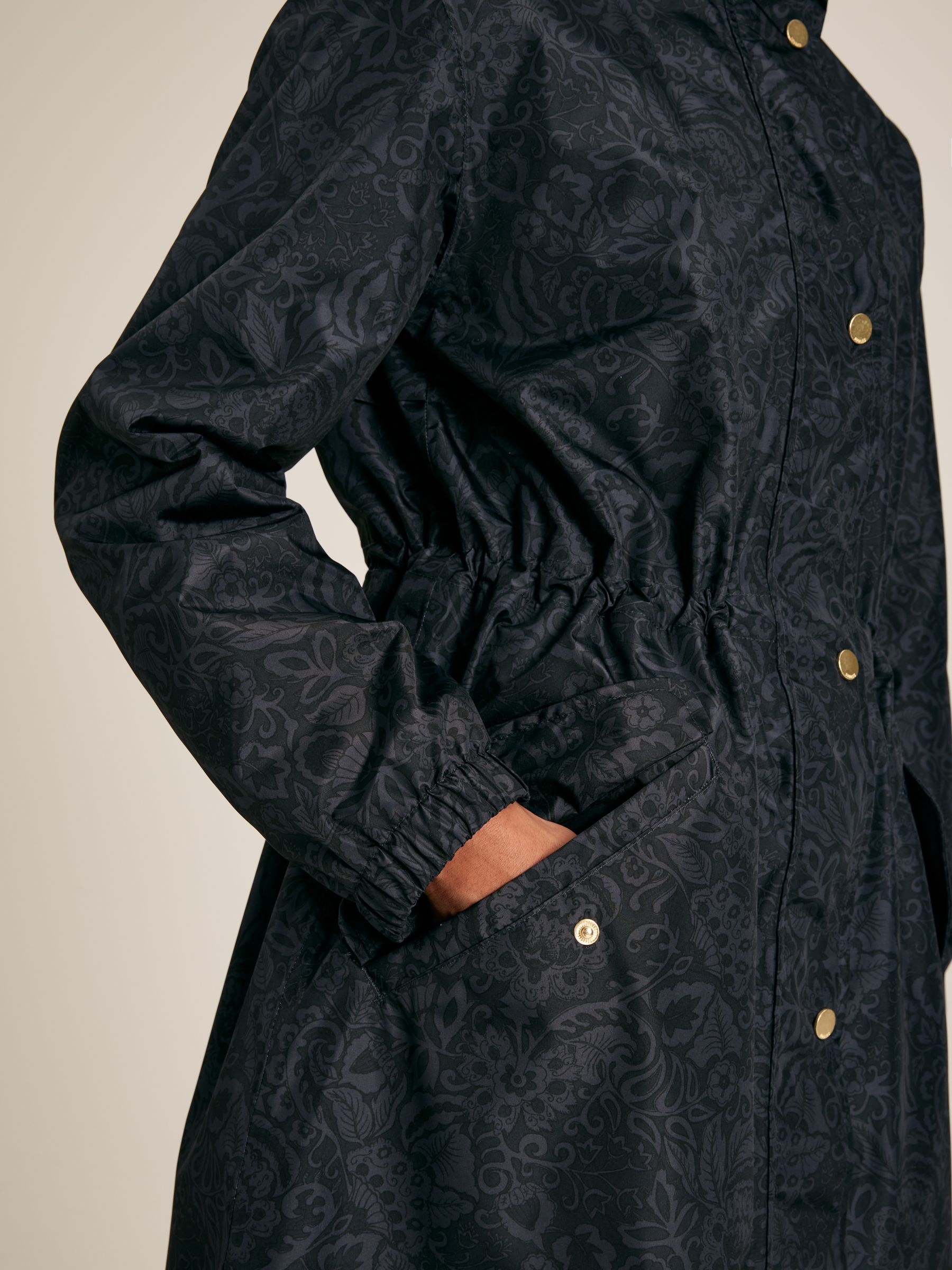 Holkham Navy Blue Waterproof Packable Raincoat With Hood - Image 6 of 9