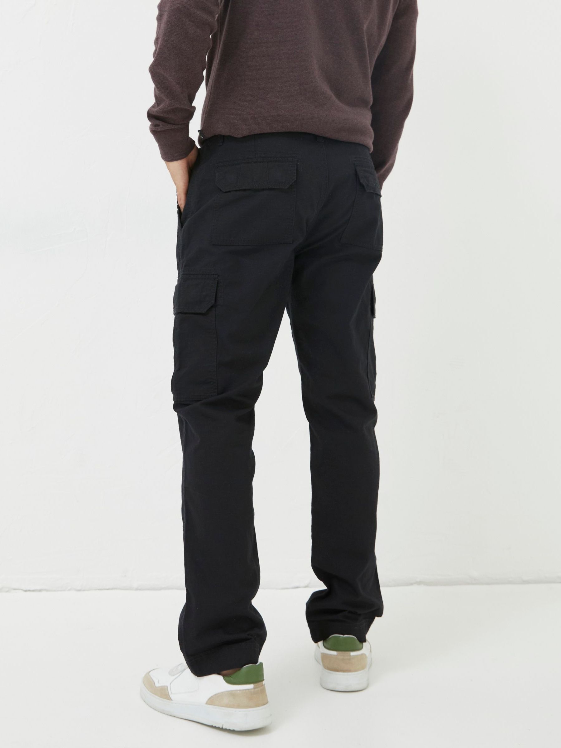 Corby Black Ripstop Cargo Trousers - Image 2 of 5