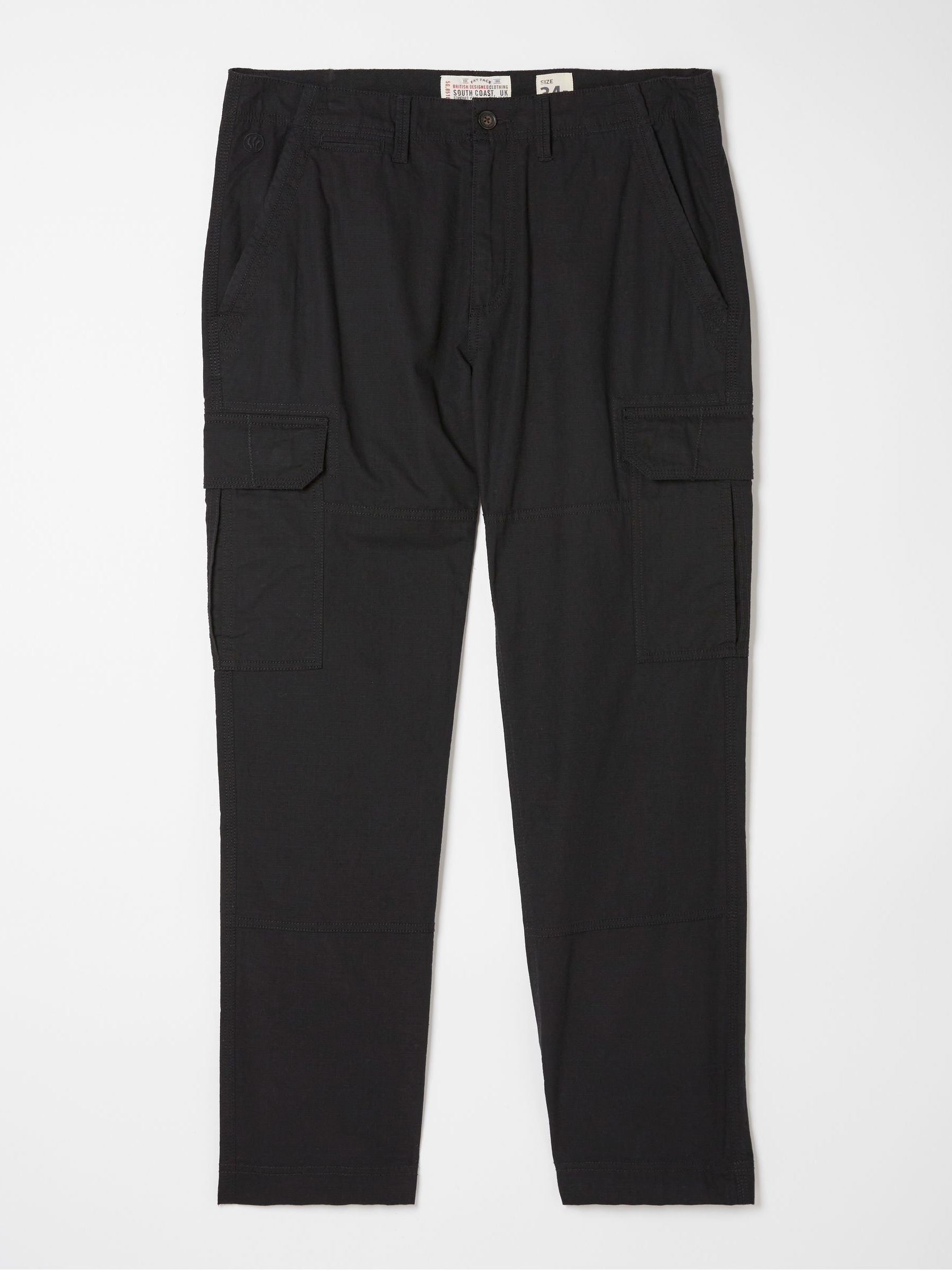 Corby Black Ripstop Cargo Trousers - Image 5 of 5