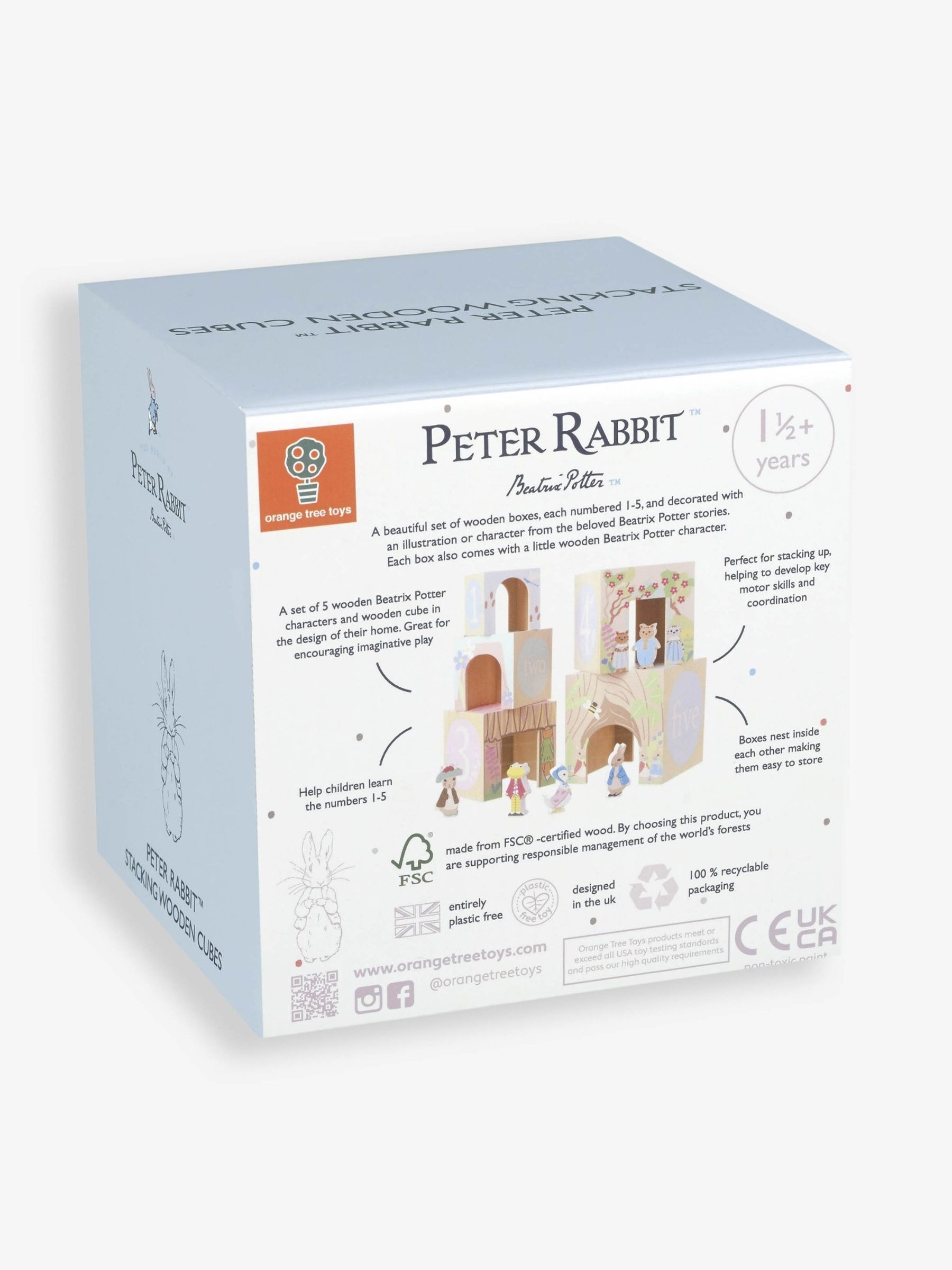 Peter Rabbit Wooden Stacking Cubes - Image 3 of 11