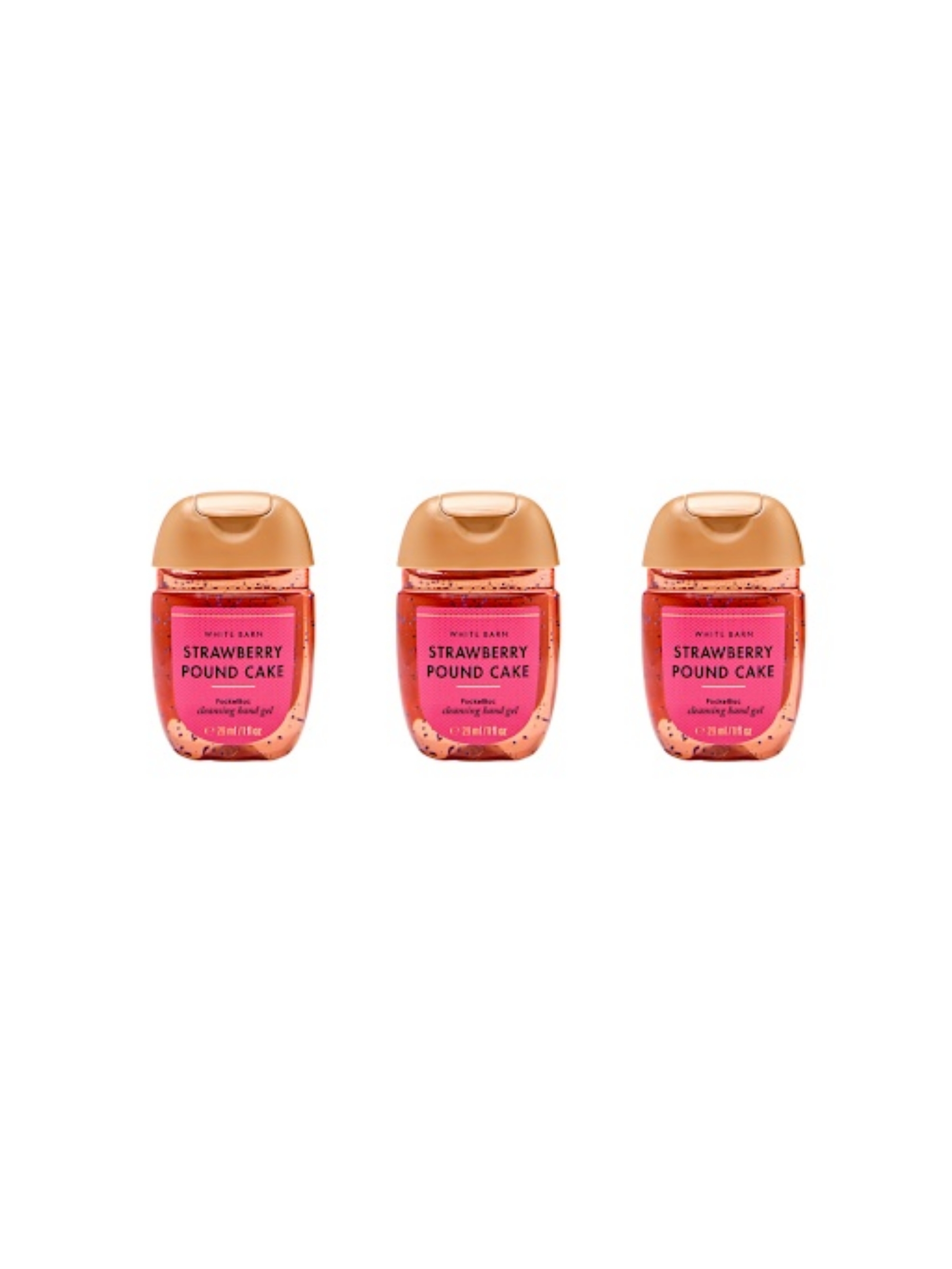 Strawberry Pound Cake Pocketbac Trio Hand Sanitiser - Image 1 of 2