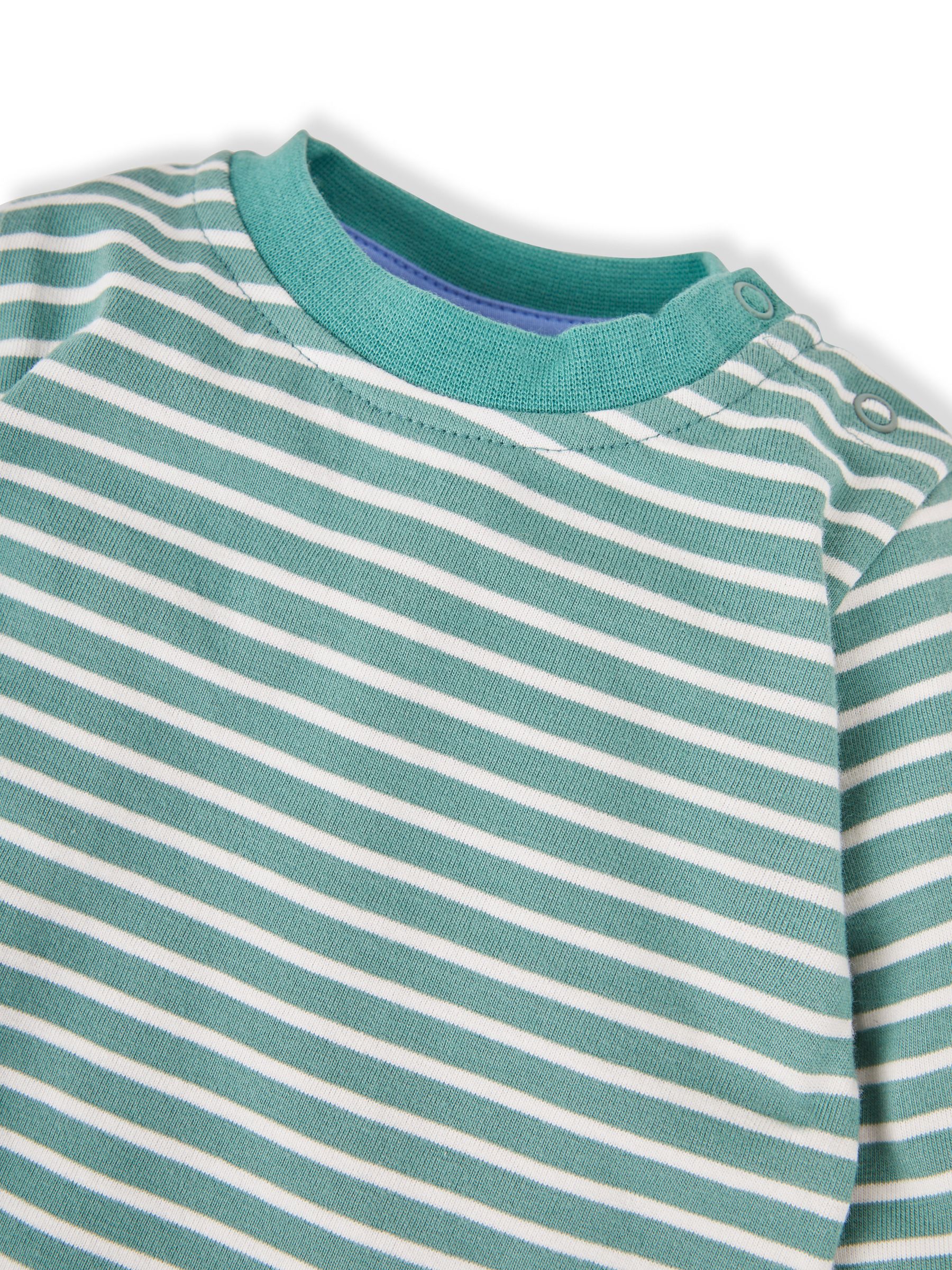Blue 2-Pack Duck Appliqué & Stripe Baby Tops - Image 5 of 5
