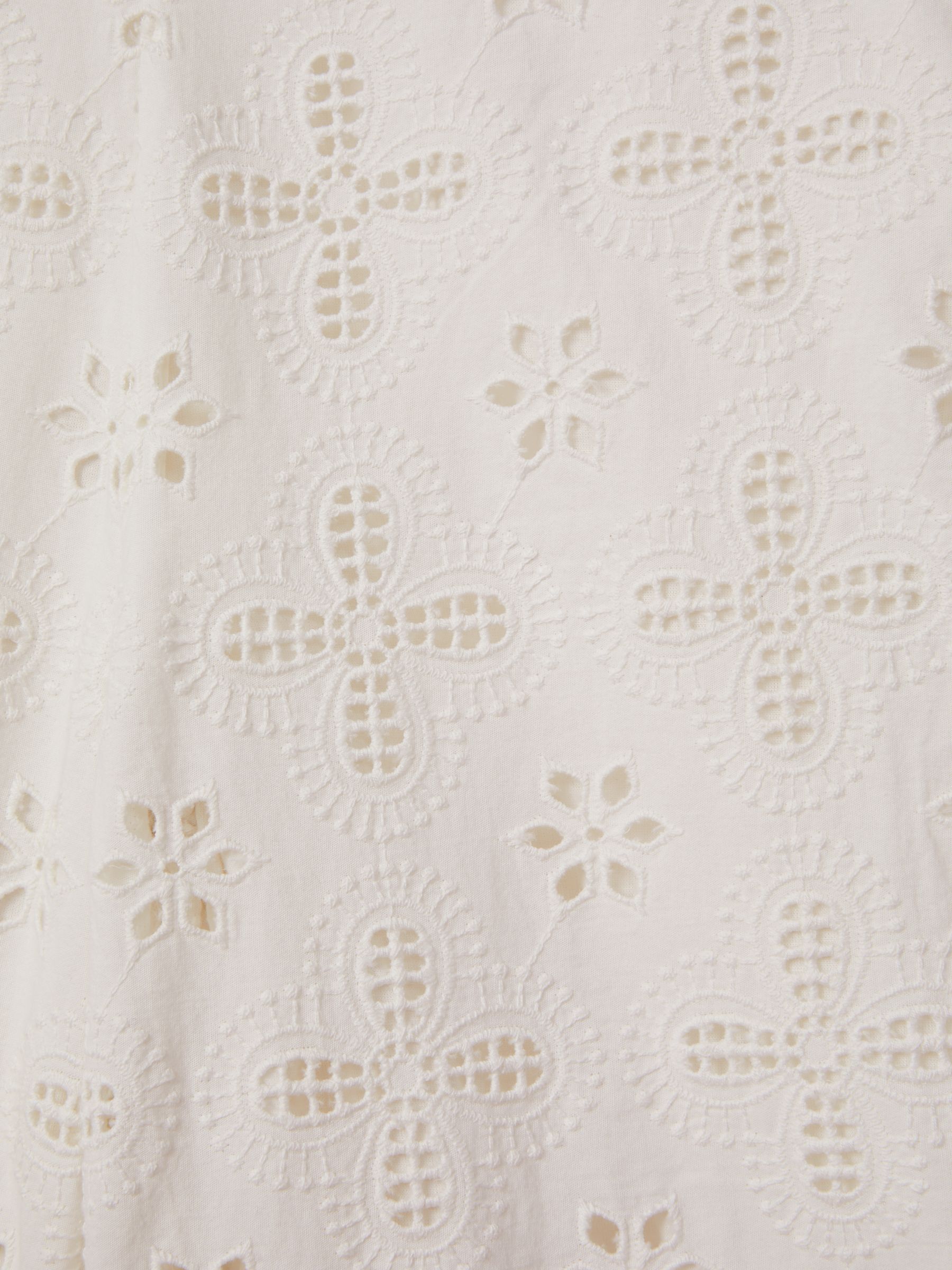 9-13 yrs Cotton Broderie Lace Trousers in Ivory - Image 4 of 4