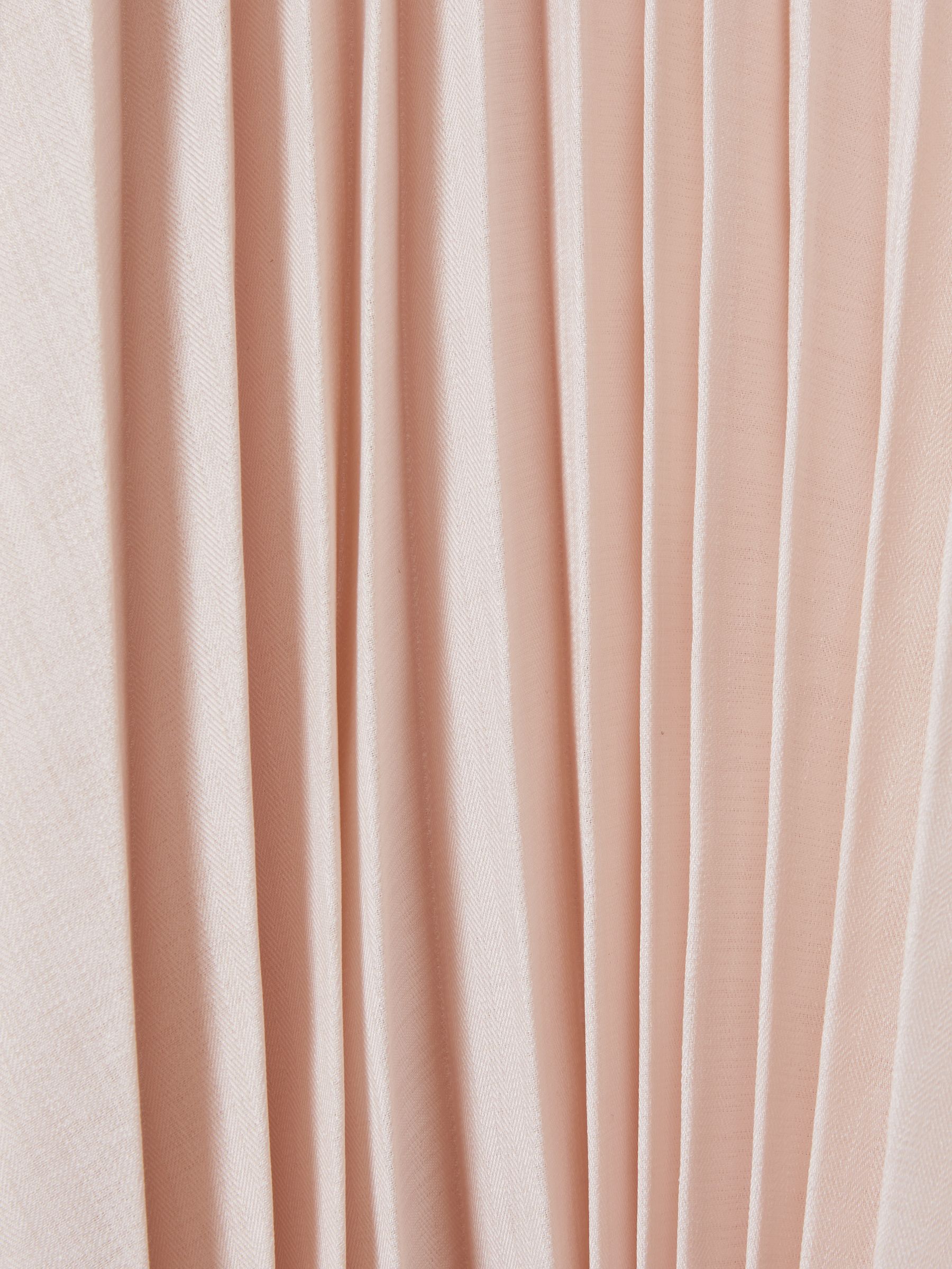 Pleated Asymmetric Midi Skirt in Blush - Image 5 of 5