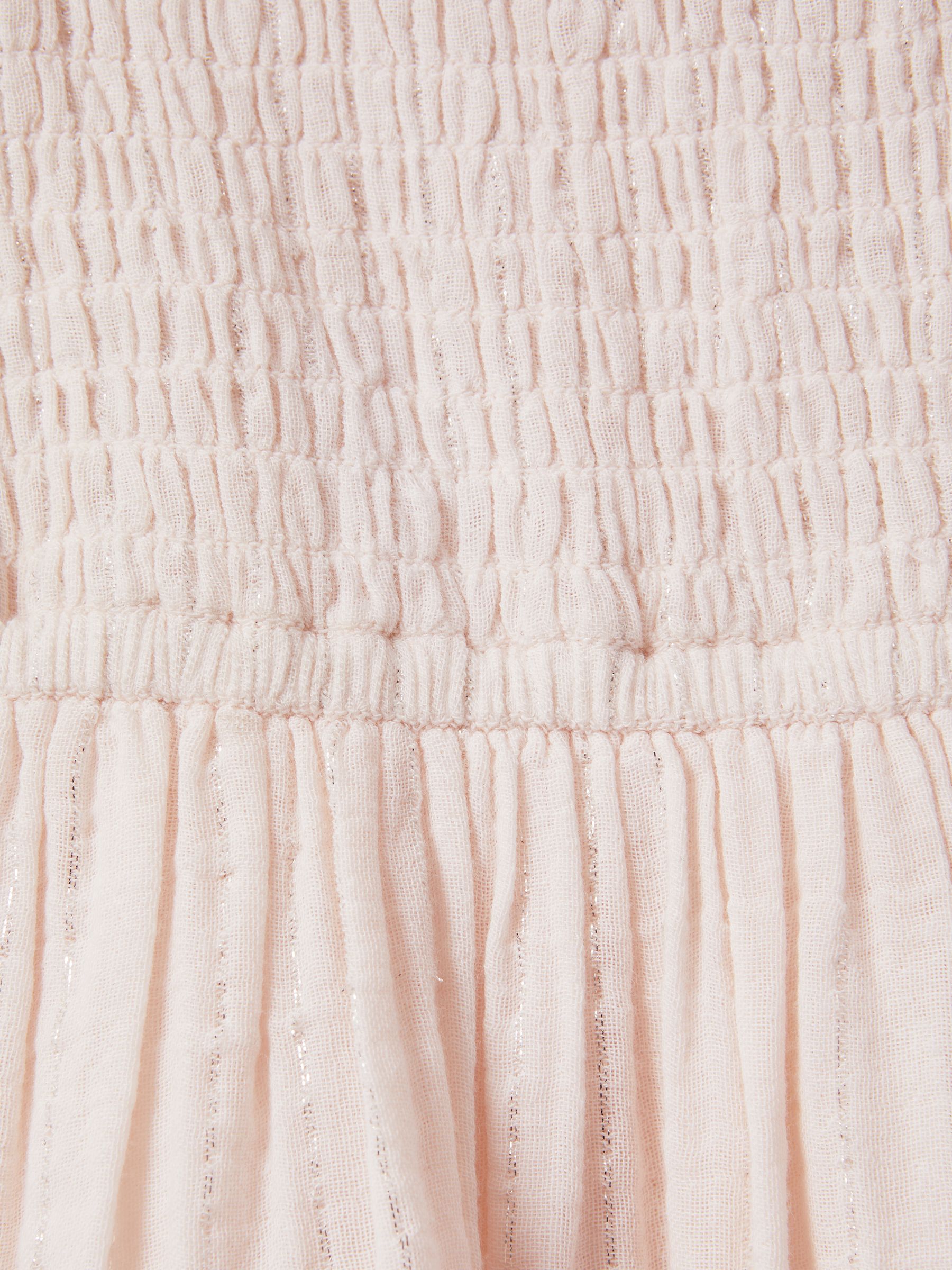 9-13 yrs Tiered Cotton Blend Ruffle Dress in Pink - Image 4 of 4