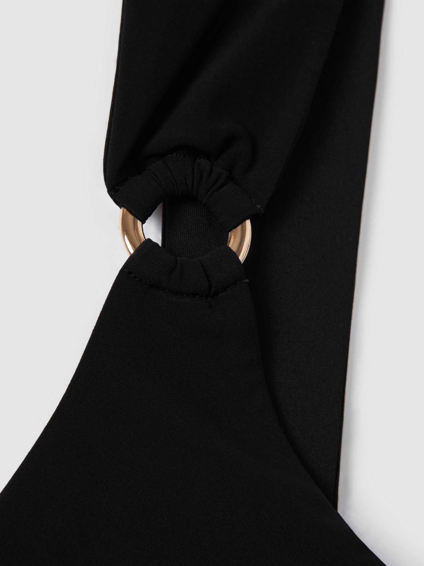 Cross Front Cut-Out Swimsuit in Black - Image 6 of 6