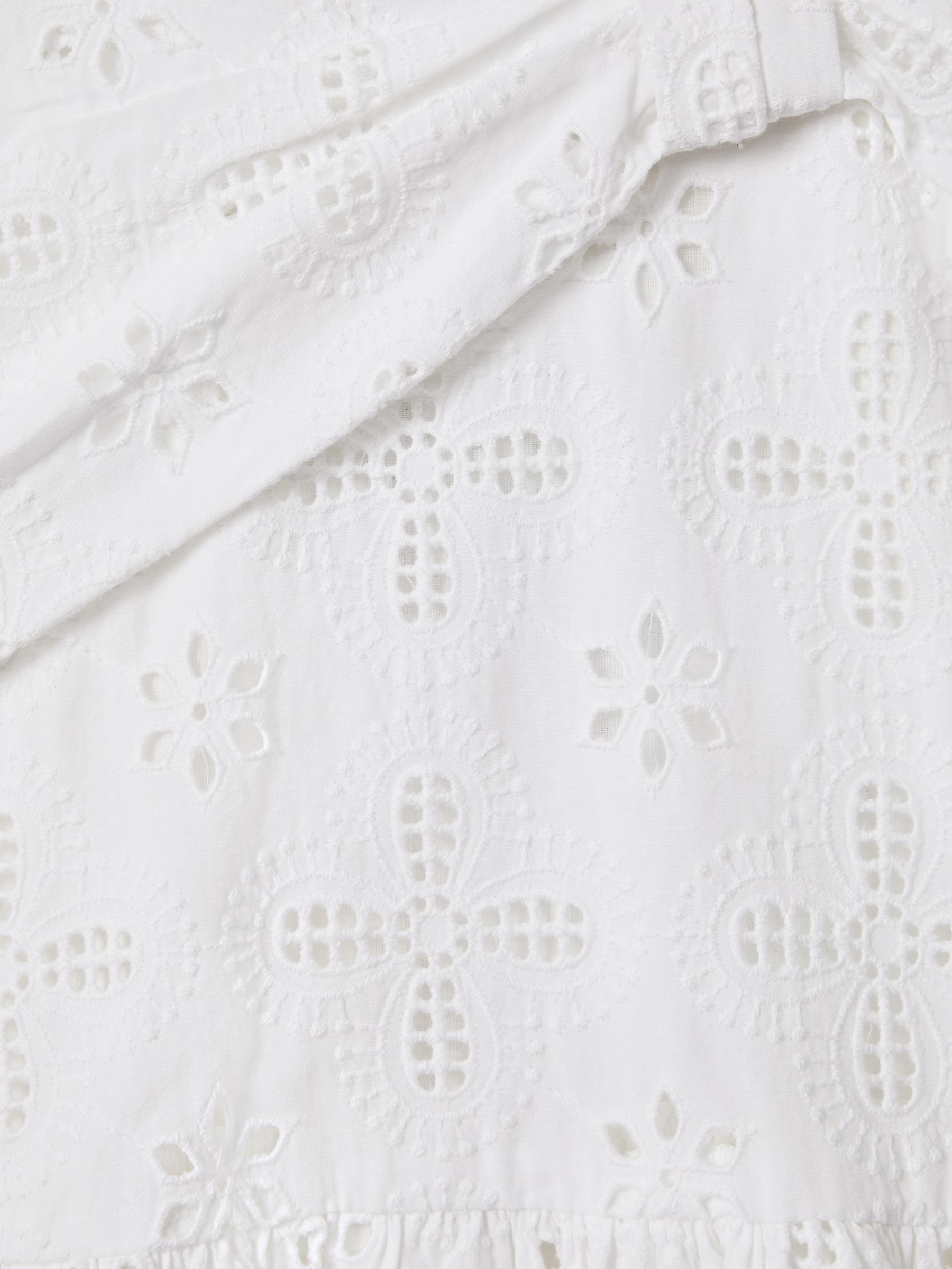 13-14 yrs Cotton Broderie Lace Dress in Ivory - Image 6 of 6
