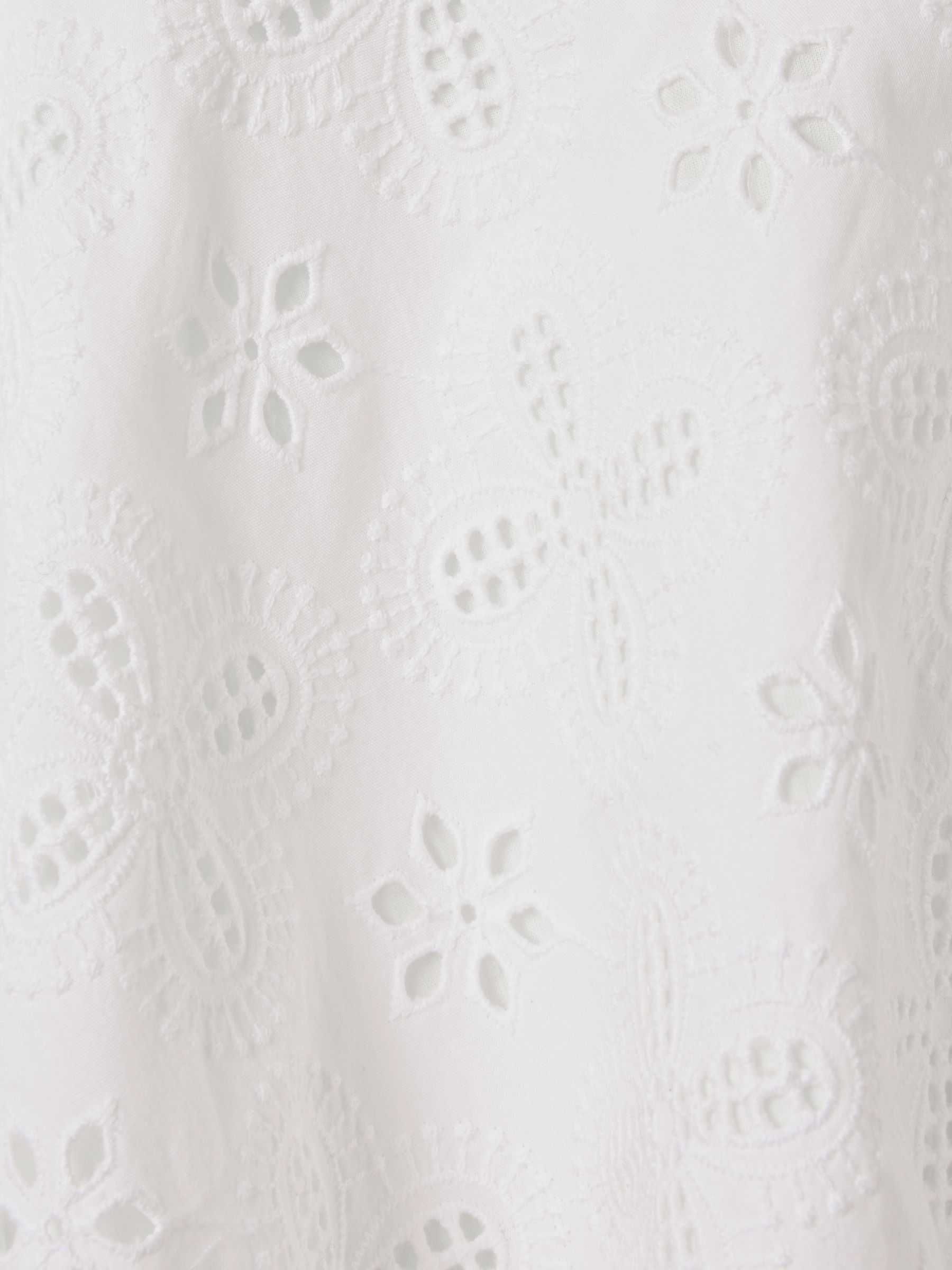 4-9 yrs Cotton Broderie Lace Skirt in Ivory - Image 4 of 7