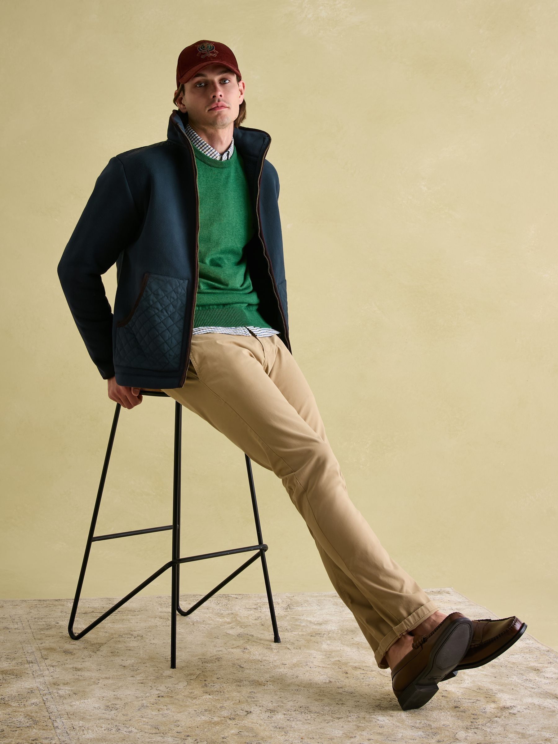 Greenfield Navy Blue Full Zip Fleece Jacket - Image 3 of 7