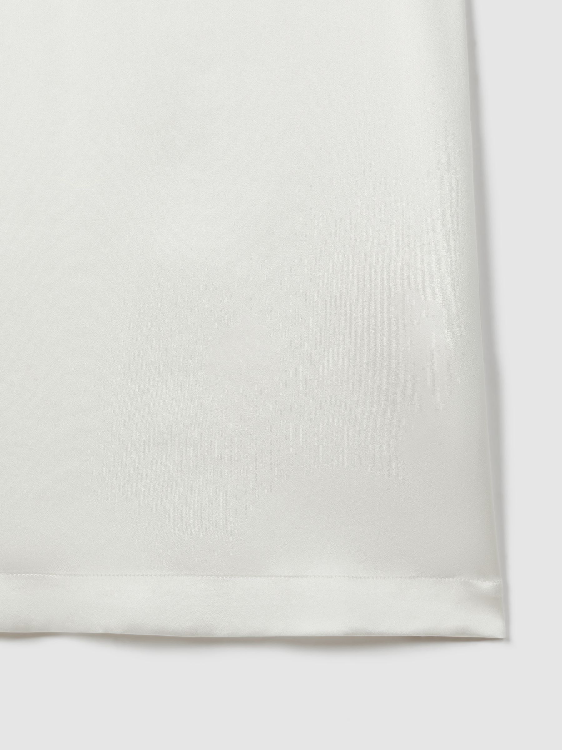 Atelier Silk Plunge Neck Vest in White - Image 6 of 6