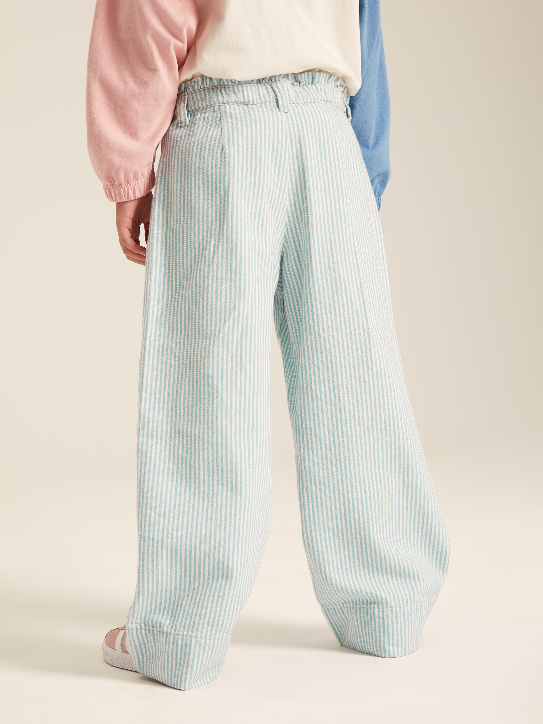 Georgia Blue Striped Wide Leg Trousers - Image 7 of 9