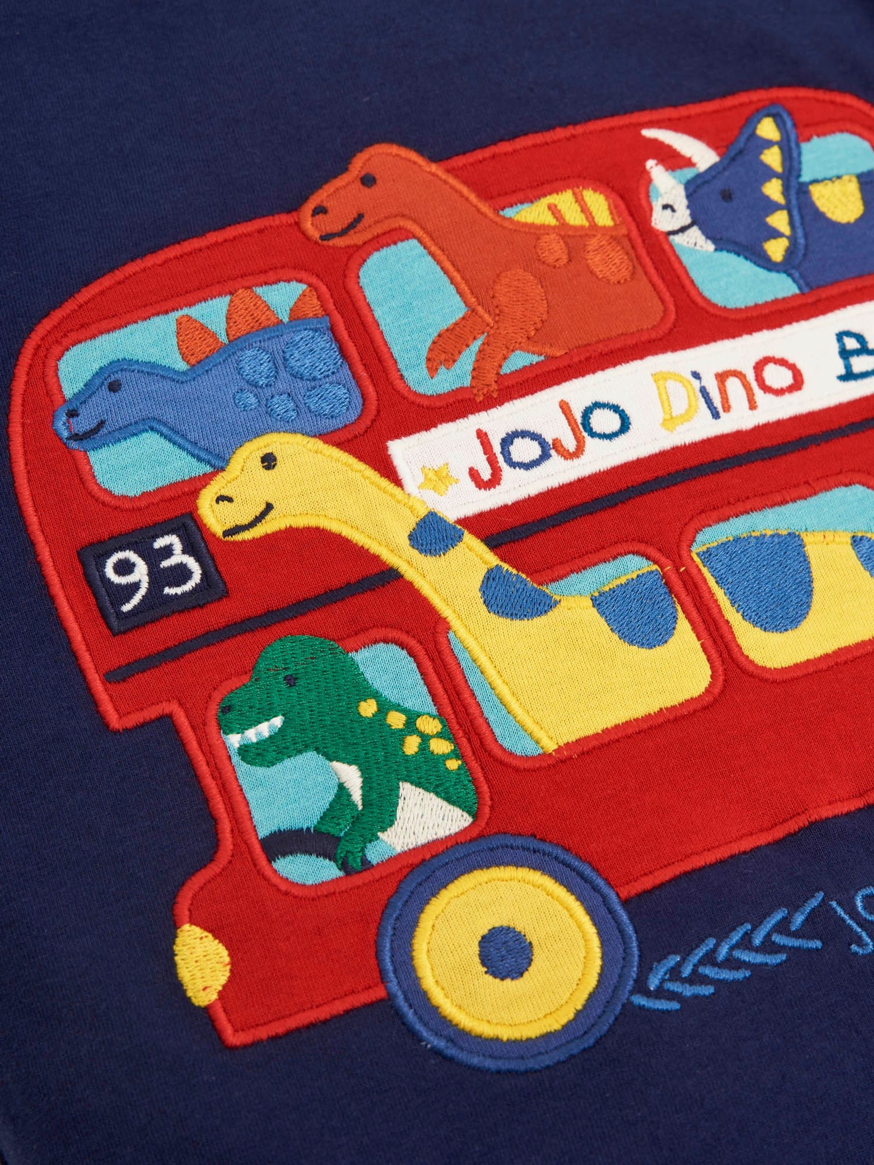 Navy Kids' Dinosaur Bus T-Shirt - Image 2 of 2