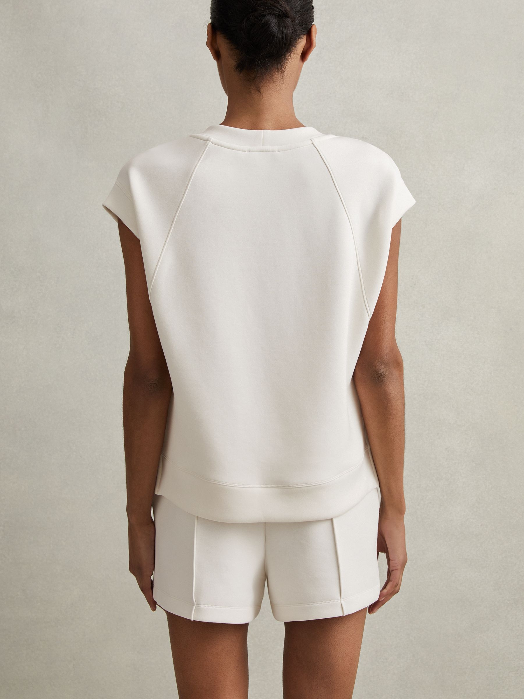 Modal Blend Co-Ord Sweat Top in Ivory - Image 4 of 7
