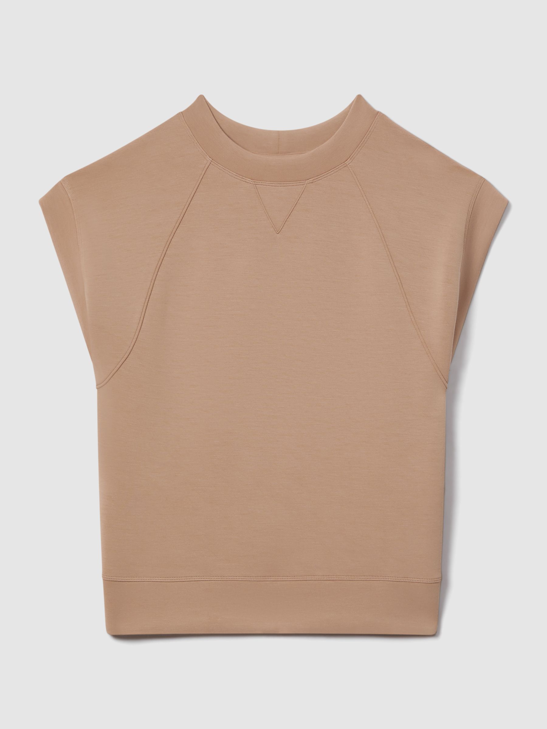Modal Blend Co-Ord Sweat Top in Camel - Image 2 of 6